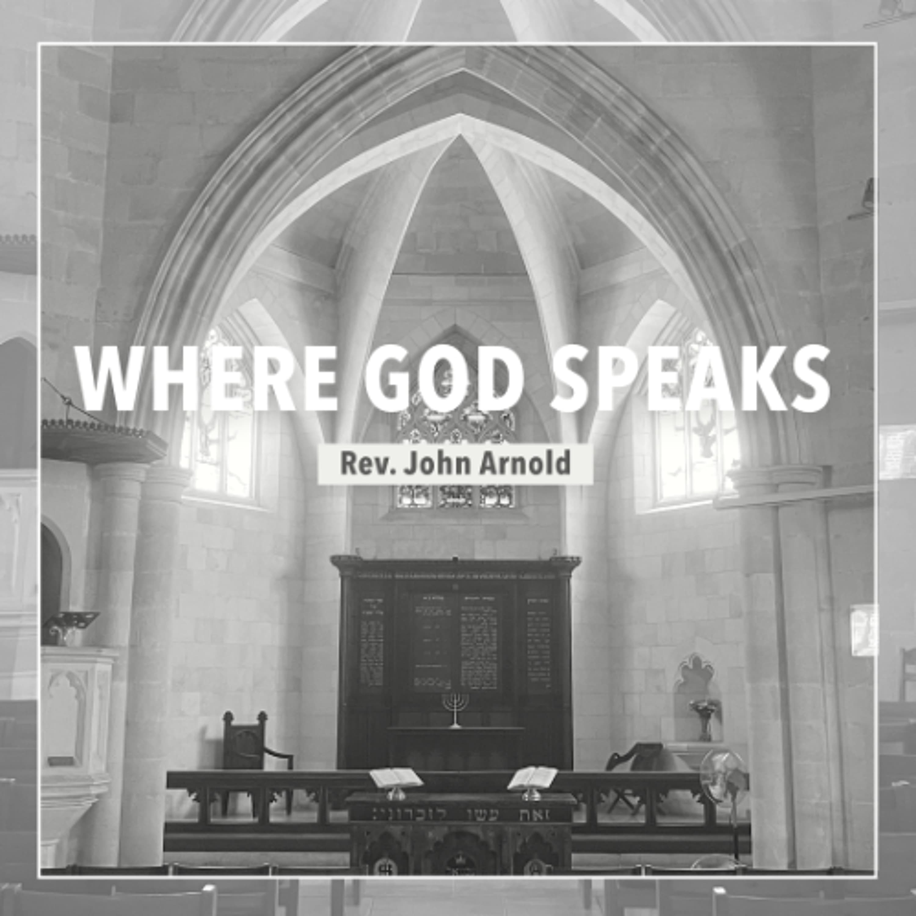 Where God Speaks - Rev. John Arnold - Christ Church Jerusalem cover