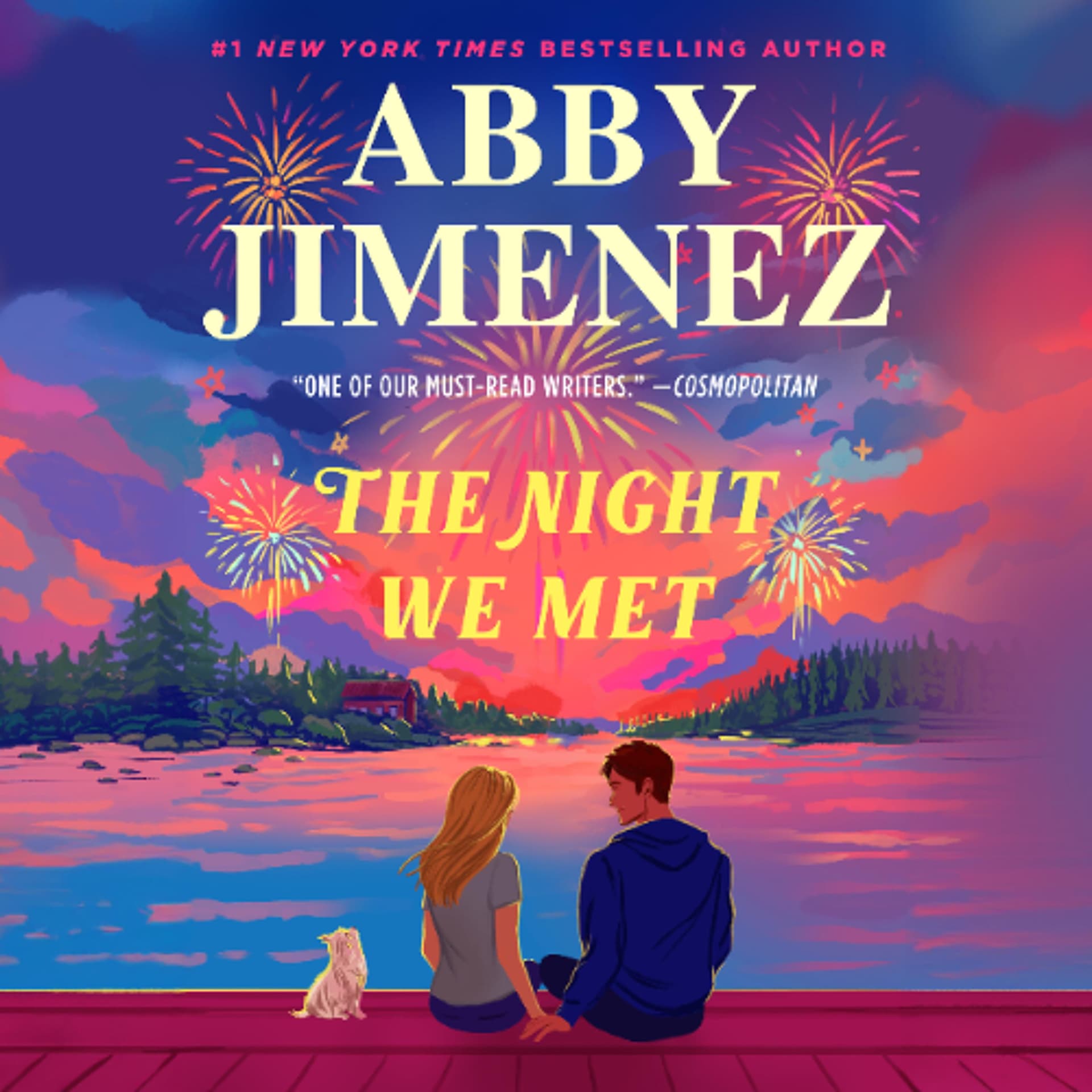The Night We Met by Abby Jimenez Read by Teresa Palmer and Zachary Webber — Book Friends Forever cover