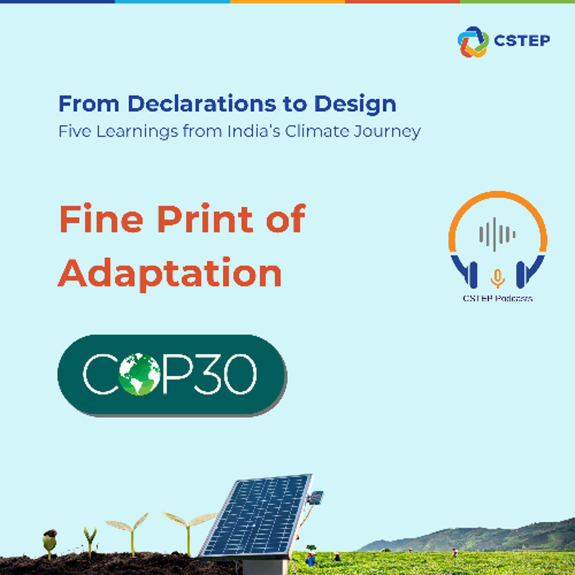FROM DECLARATIONS TO DESIGN 'Fine Print of Adaptation' - CSTEP_India cover