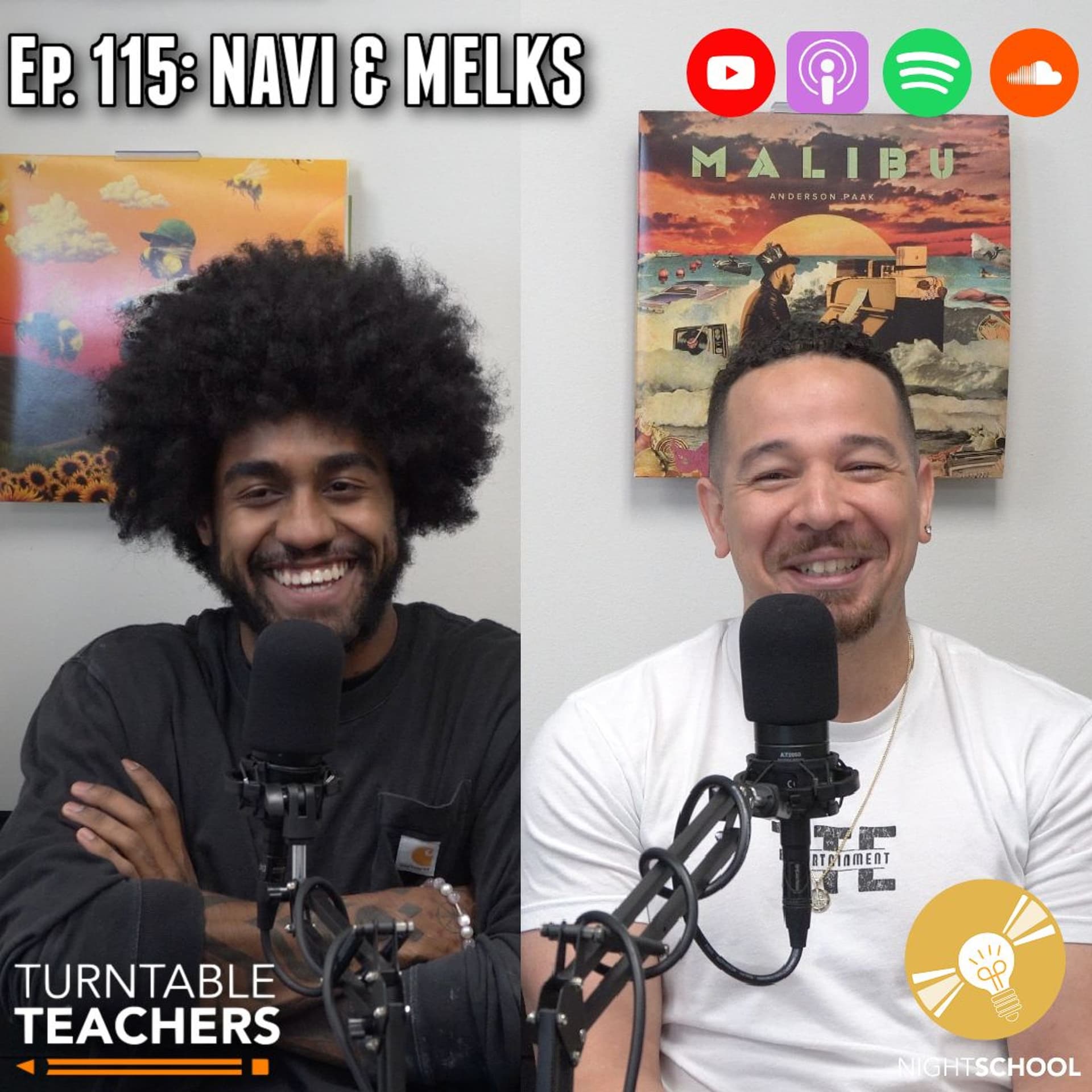 Night School Ep. 115 (Guest Speaker: Navi & Melks) - Turntable Teachers cover