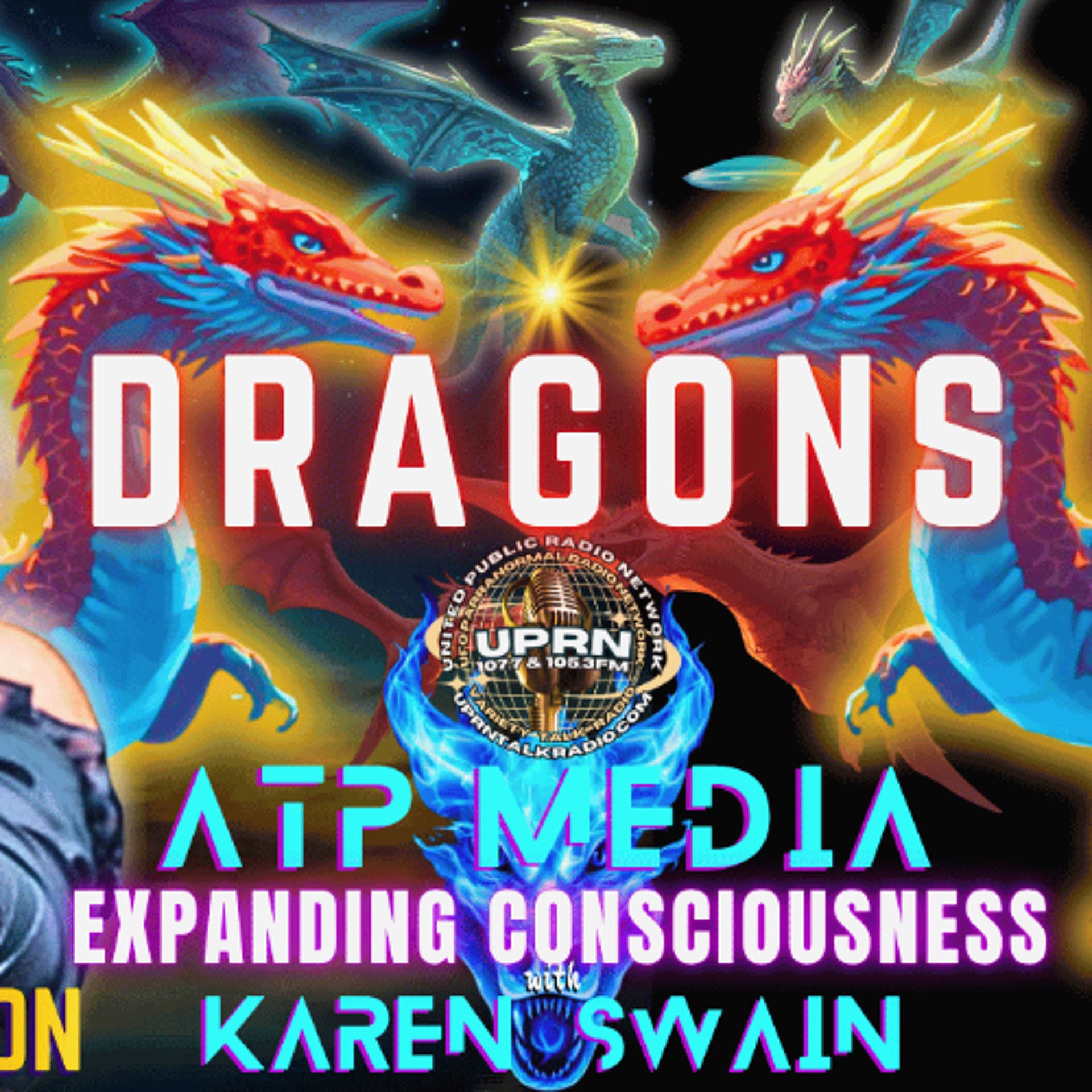 DRAGONS with Jill Stein Clarkson on ATP Media — KAren Swain ATP Radio cover
