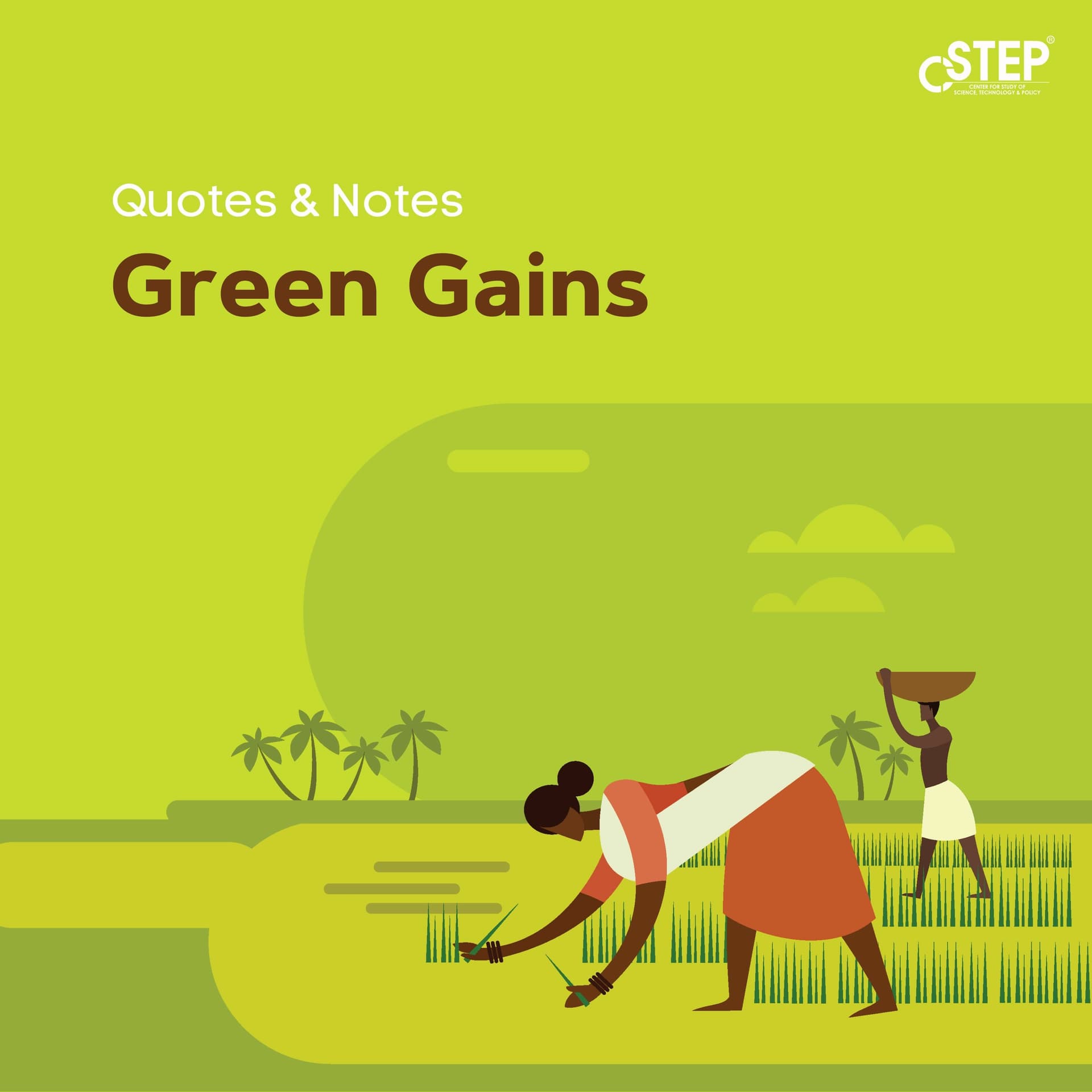 Quotes & Notes: Green Gains - CSTEP_India cover