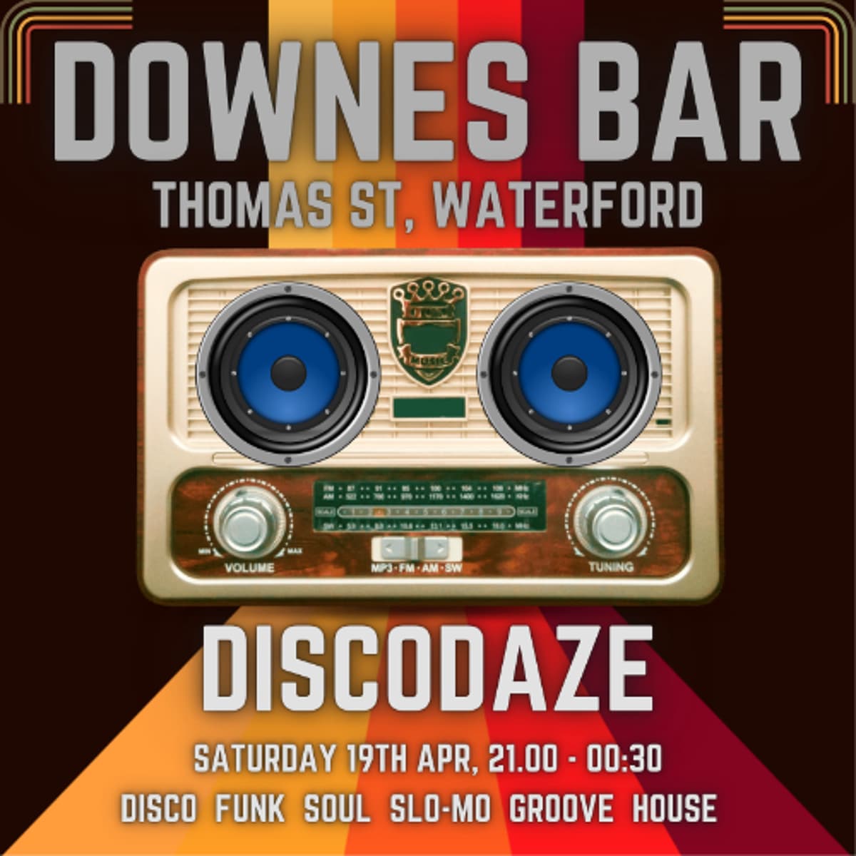 DiscoDaze - Live @ Downes Bar, Waterford, 19.04.25 - DiscoDaze cover