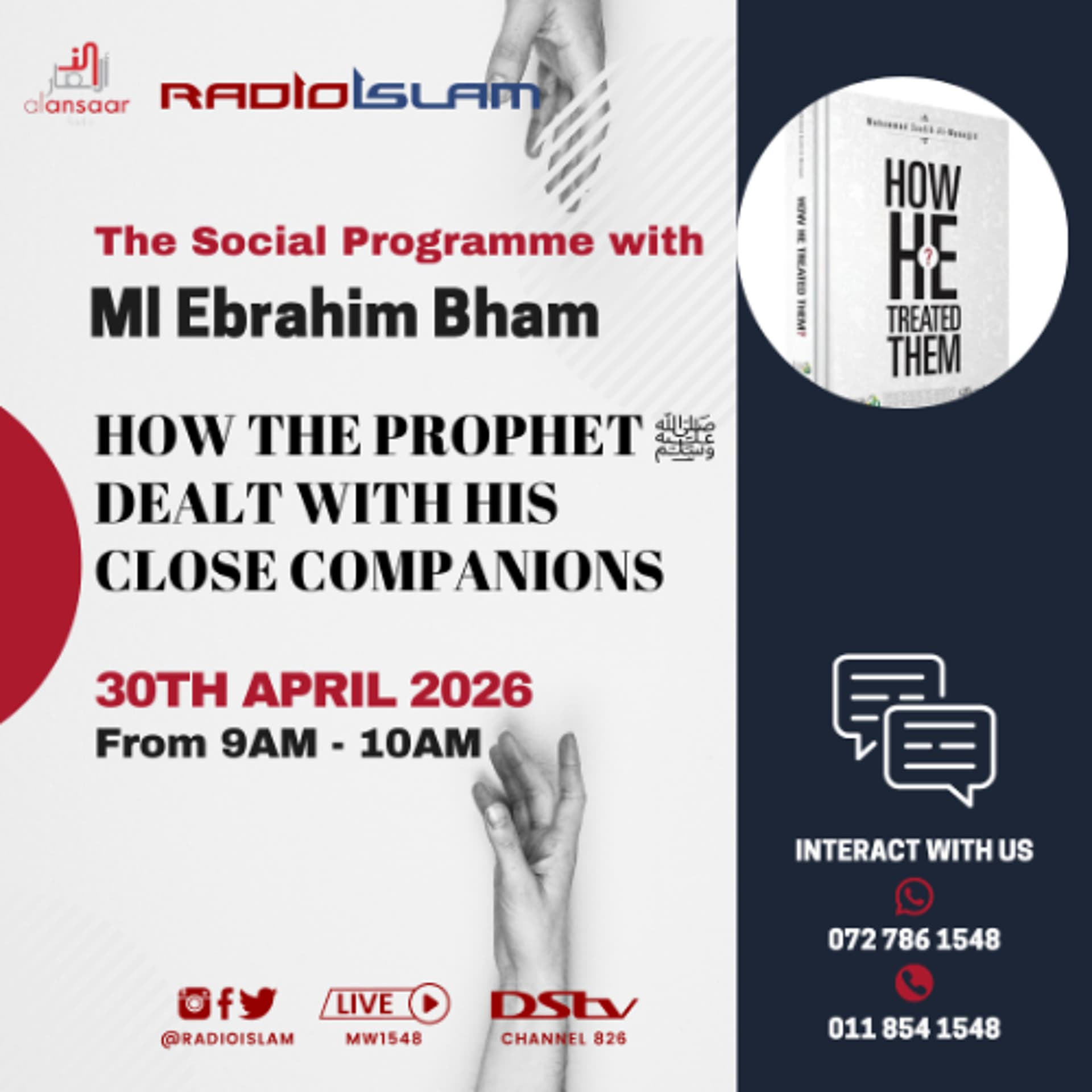 The Social Programme - How the Prophet ﷺ dealt with his close Companions - Radio Islam cover