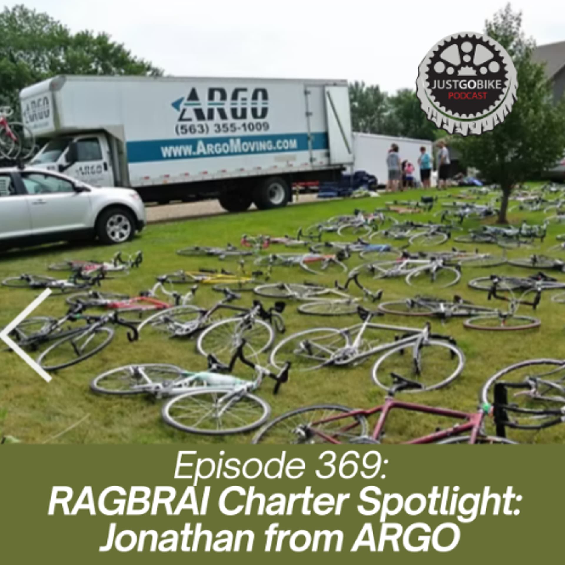 Episode 369: RAGBRAI Charter Spotlight: Jonathan from ARGO - JustGoBike cover