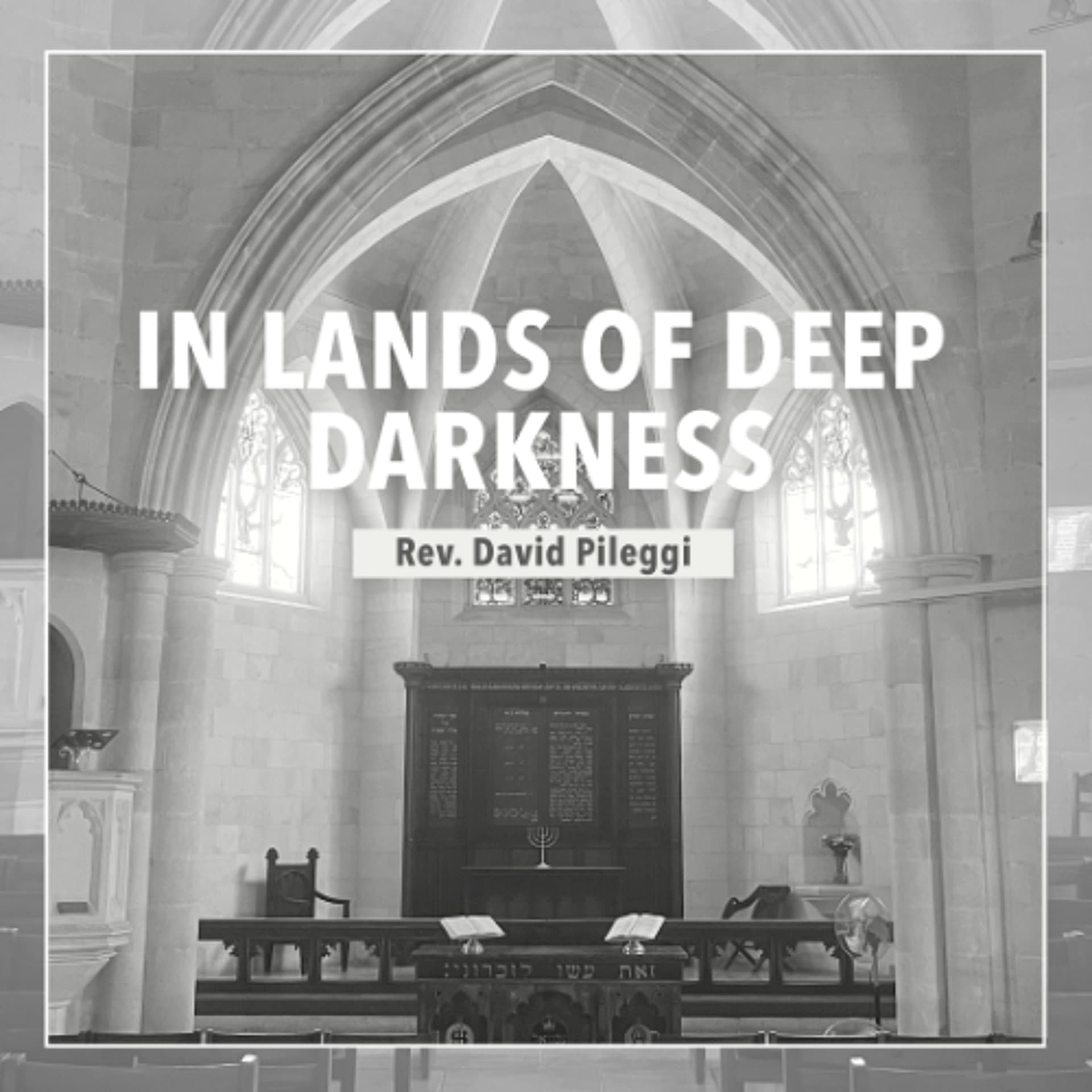 In Lands of Deep Darkness - Rev. David Pileggi - Christ Church Jerusalem cover