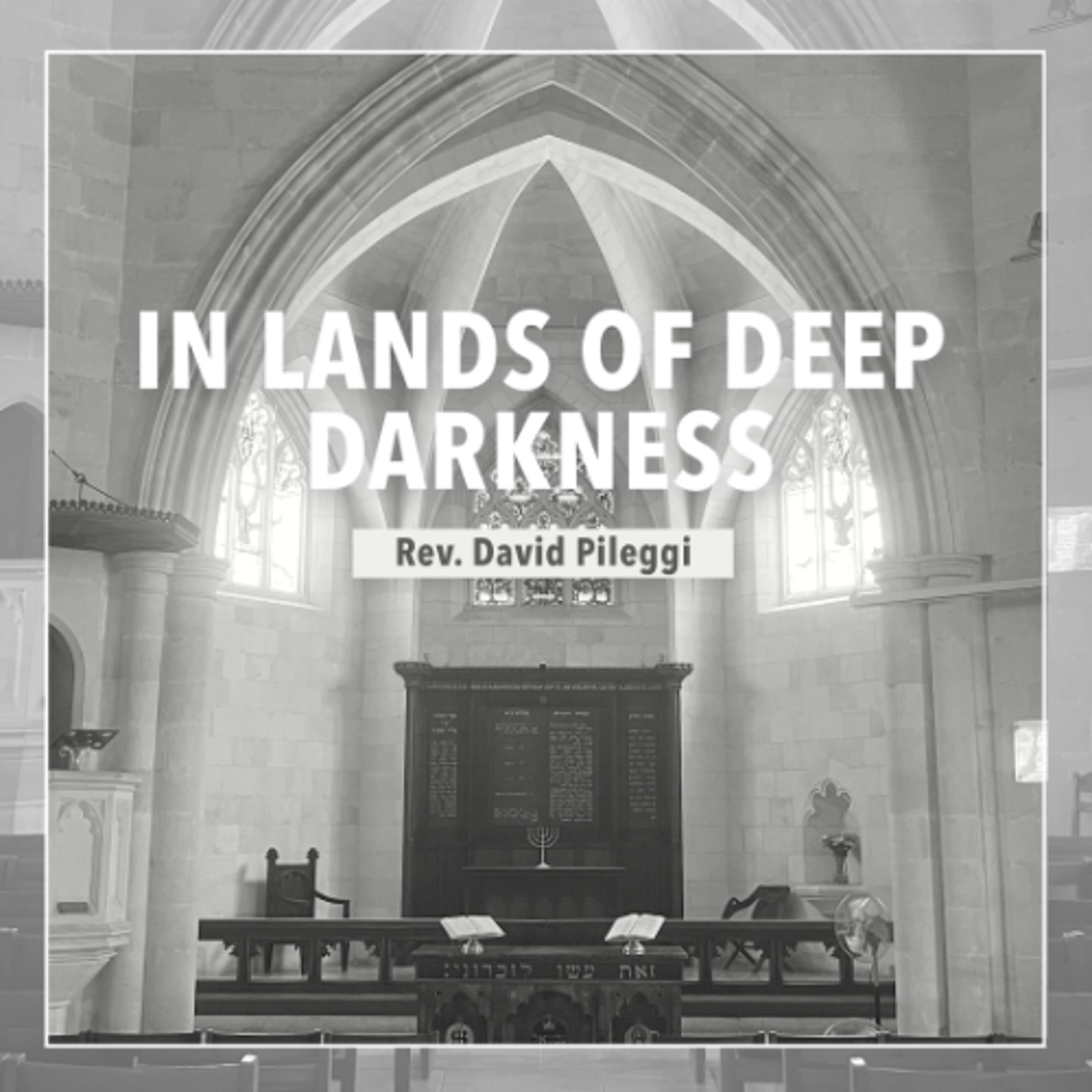 In Lands of Deep Darkness - Rev. David Pileggi - Christ Church Jerusalem cover