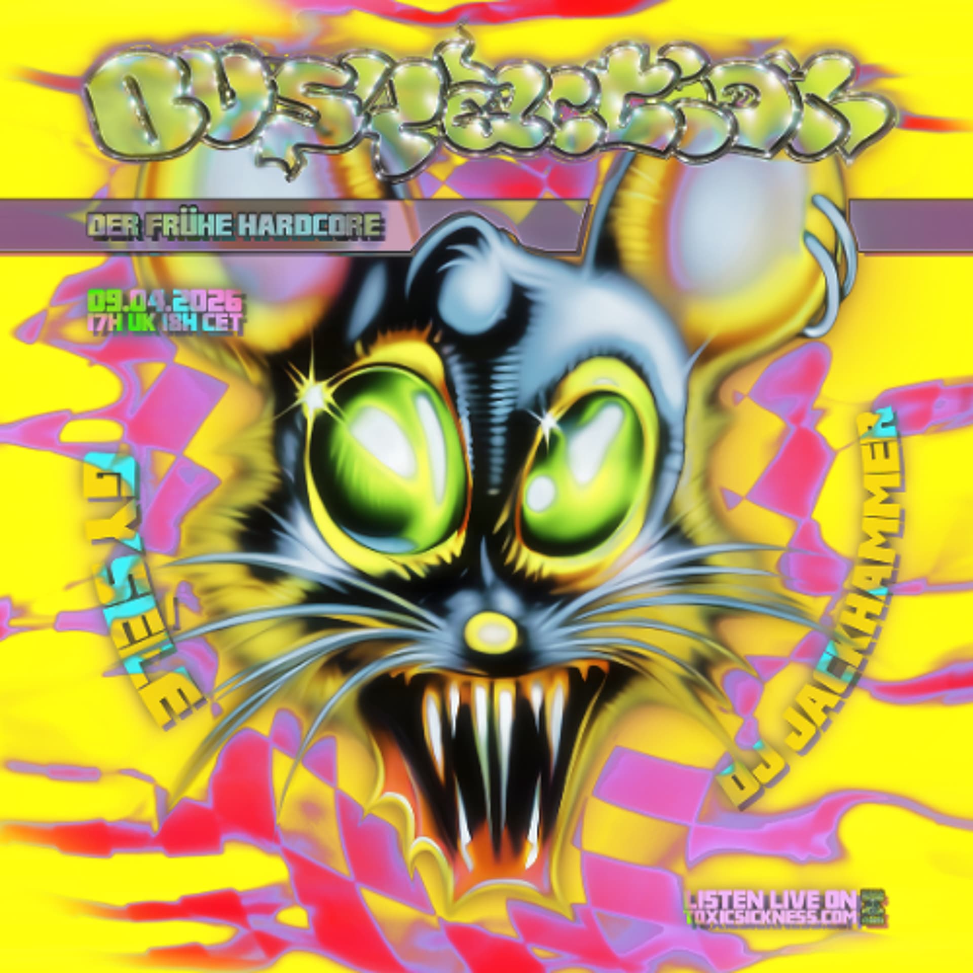 DJ JACKHAMMER / BUSY ACTION SHOW ON TOXIC SICKNESS / APRIL / 2026 — TOXIC SICKNESS RADIO SHOWS cover