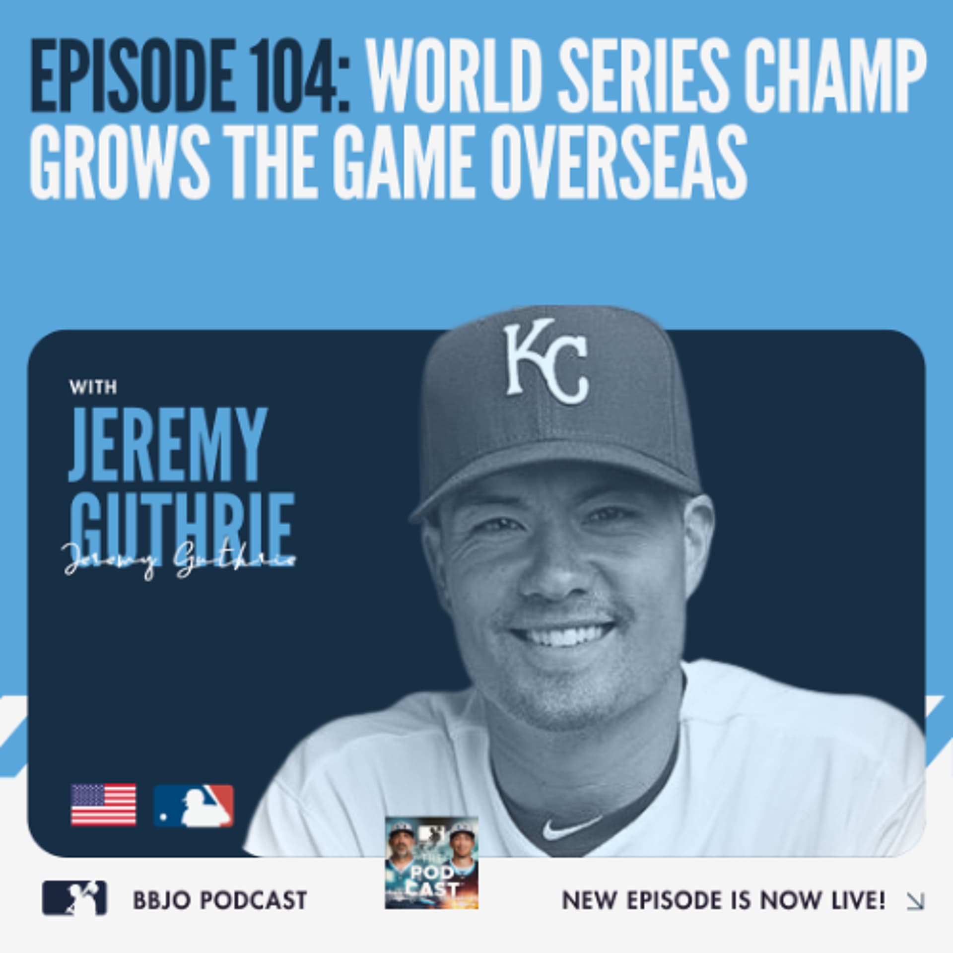 This World Series winner passed on the draft twice and stopped playing for two years at 18 — Baseball Jobs Overseas Podcast cover
