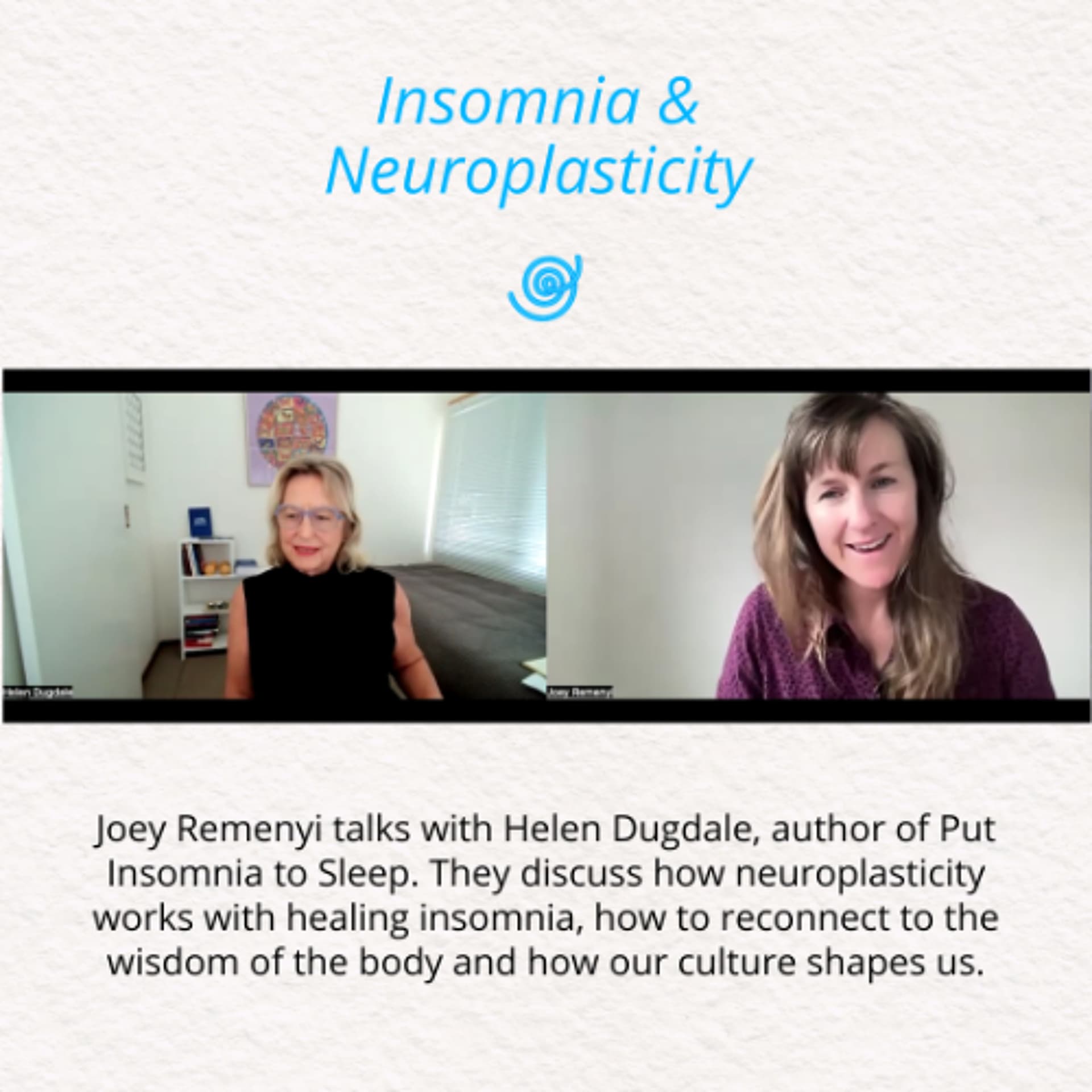 Insomnia & Neuroplasticity - Sensing Ground: Beyond Symptoms and Navigating Bodily Sensations cover