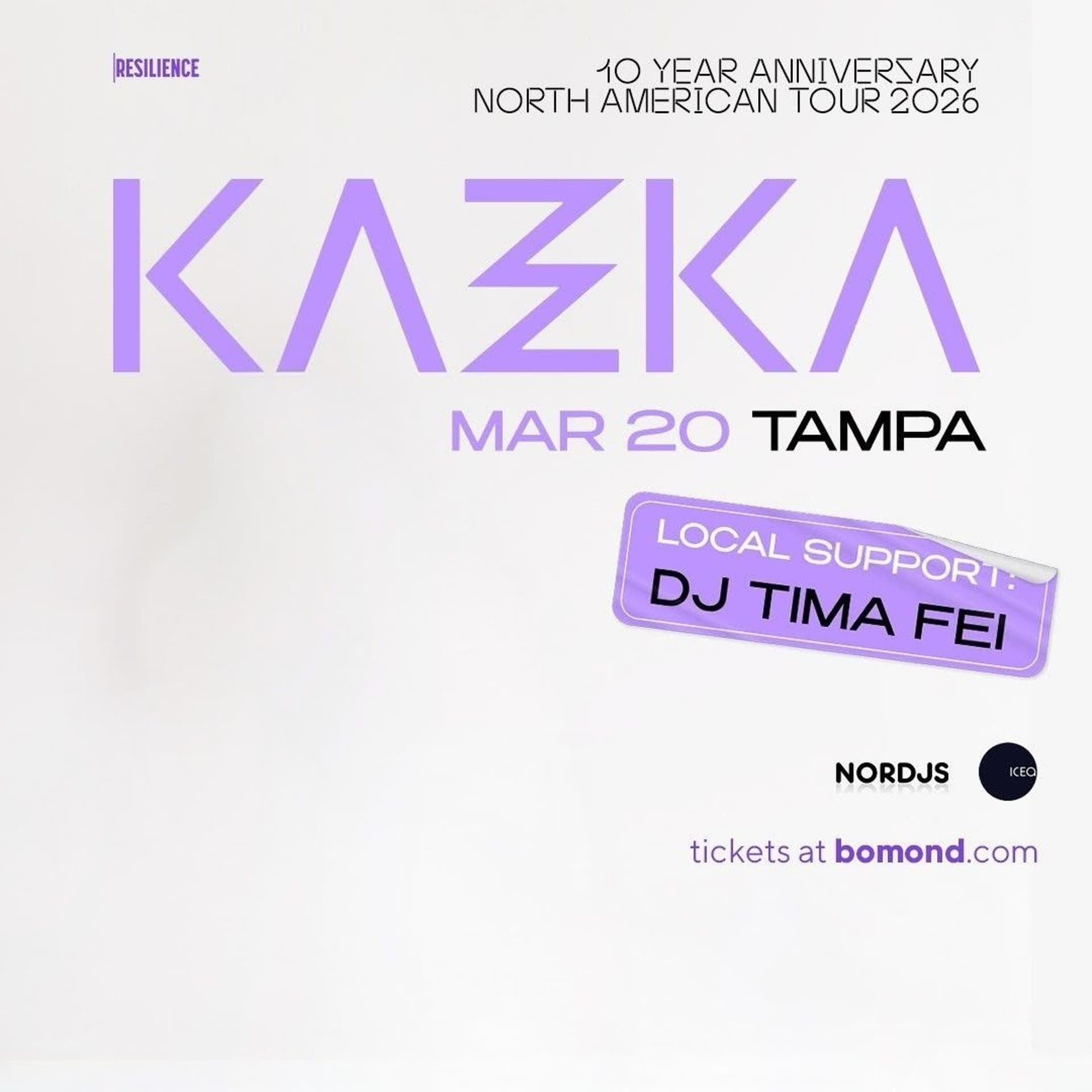 FOR KAZKA (Tampa) 3.20.26 - Tima Fei cover