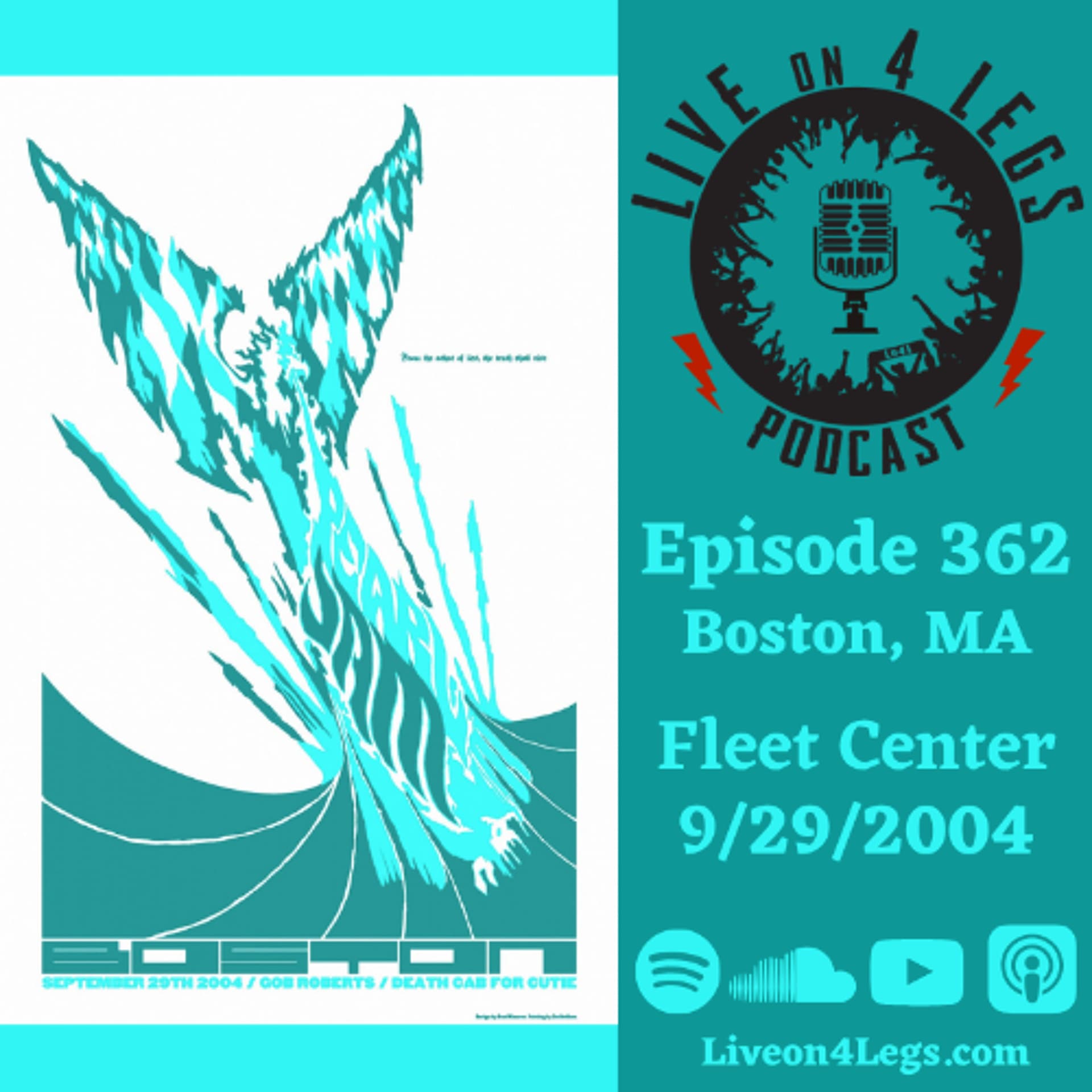 Episode 362: Boston, MA - 9/29/2004 - Live On 4 Legs: Pearl Jam Podcast cover