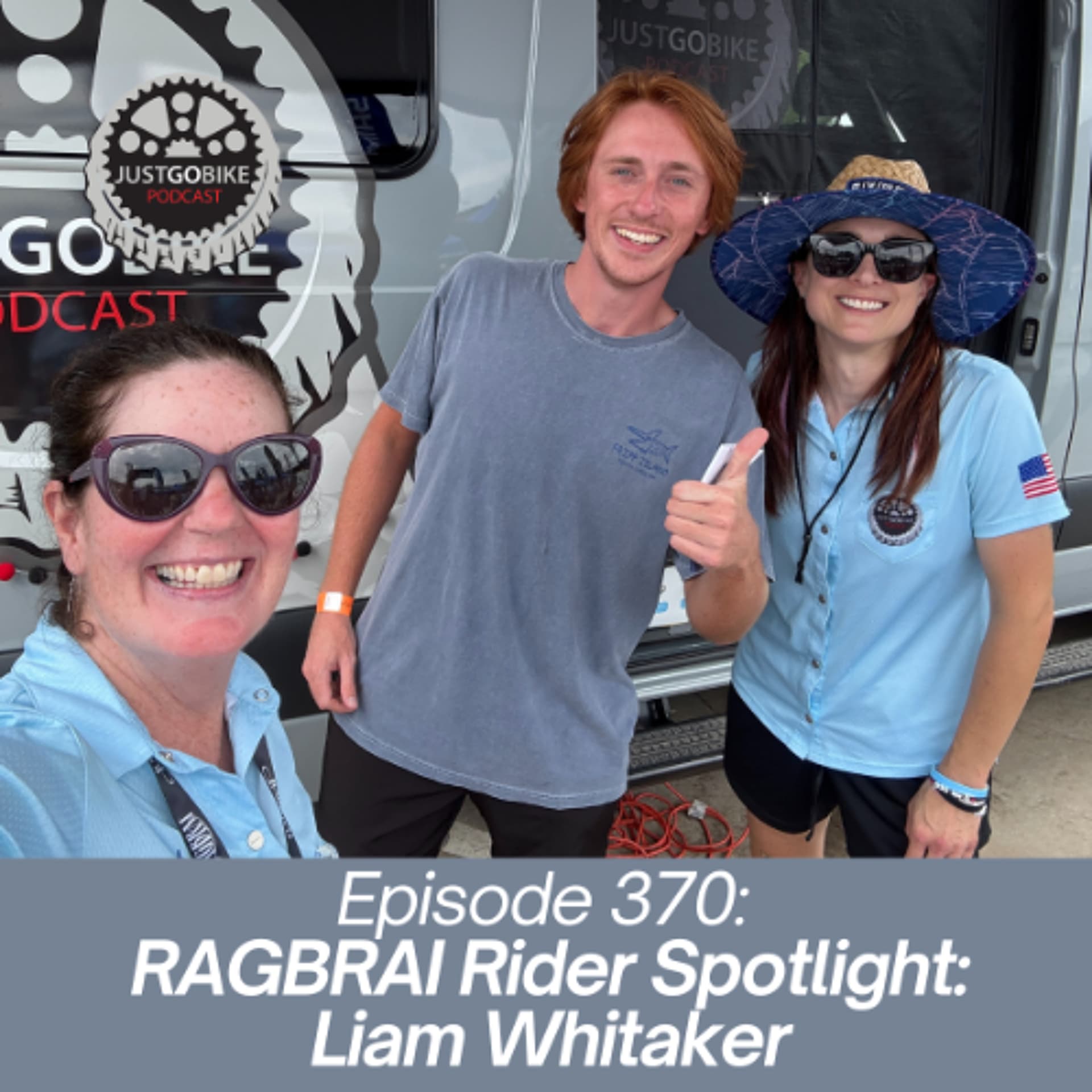 Episode 370: RAGBRAI Rider Spotlight: Liam Whitaker - JustGoBike cover