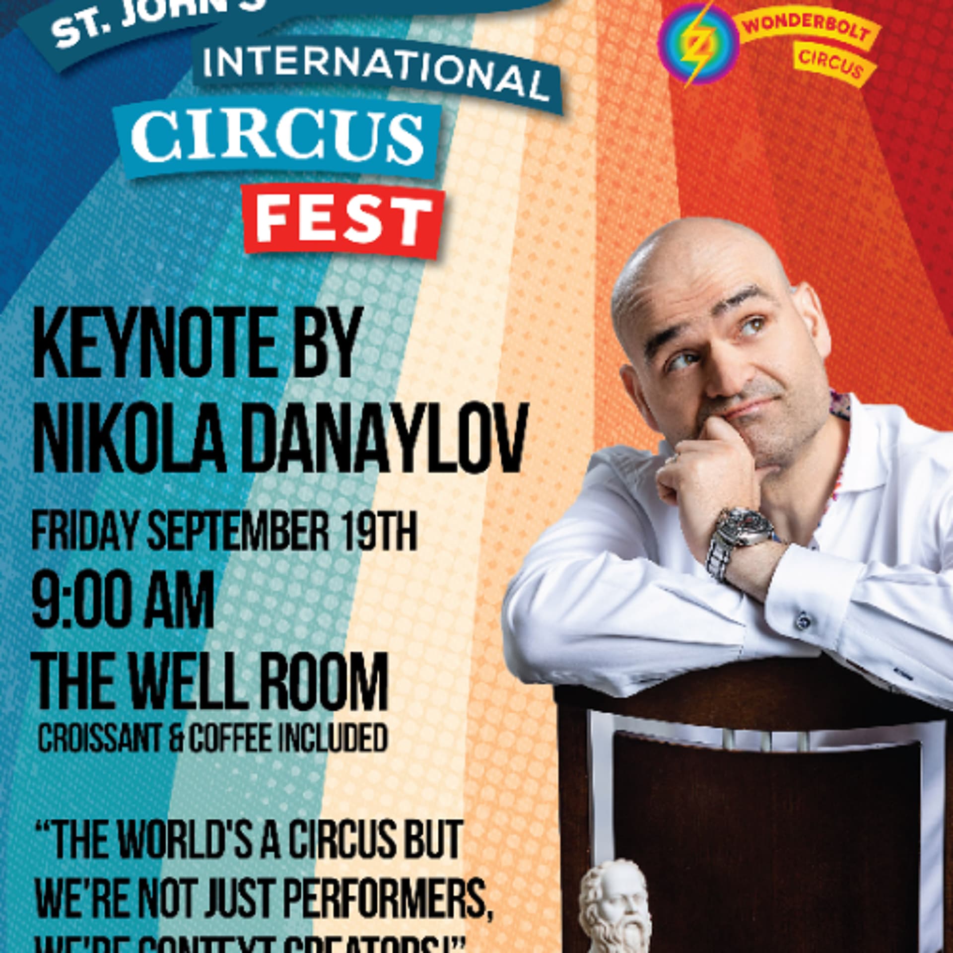 The World’s a Circus | Nikola Danaylov Keynote at St. John’s Circus Fest 2025 - Singularity.FM cover