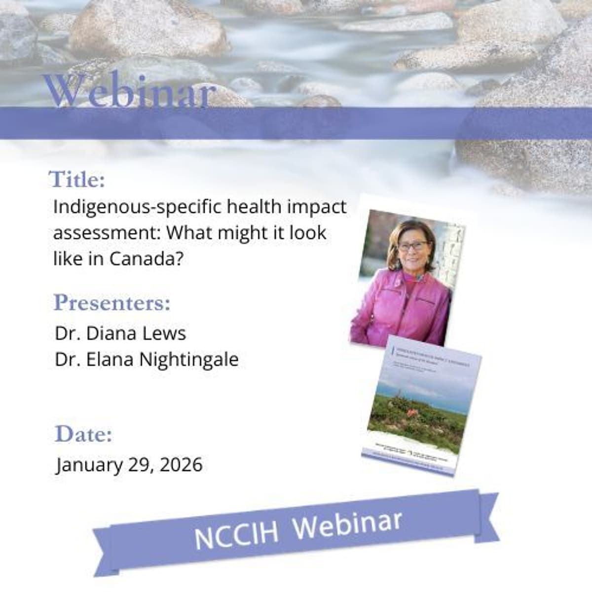 NCCIH Webinar – Indigenous-specific health impact assessment: What might it look like in Canada? - Voices from the Field cover