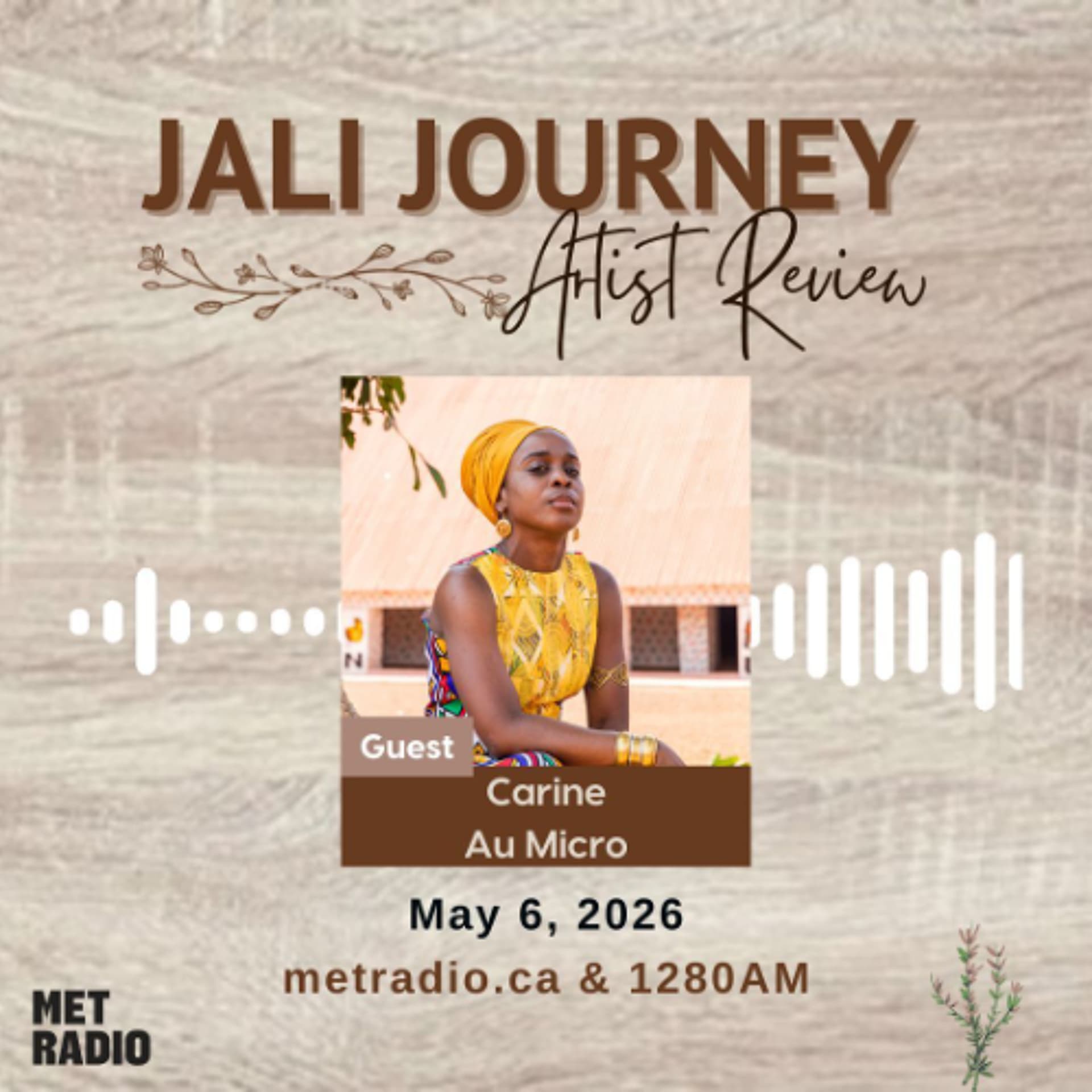 Artist Review | Carine Au Micro - Met Radio 1280 AM cover