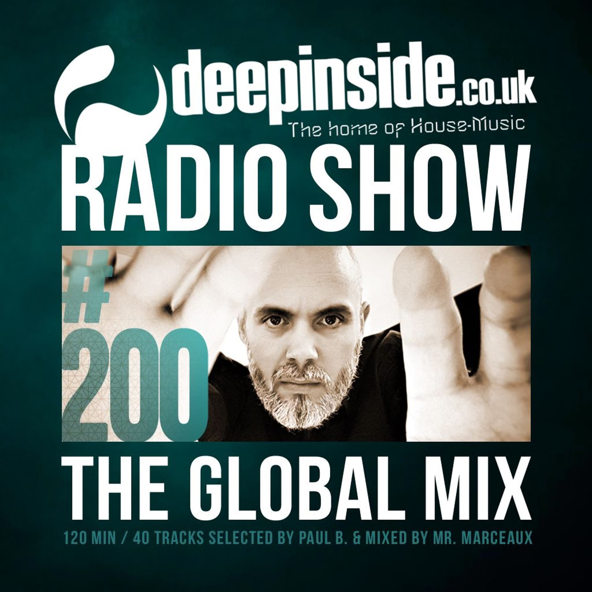 DEEPINSIDE RADIO SHOW 200 - The Global Mix (120 min / 40 Tracks) - DEEPINSIDE Official cover
