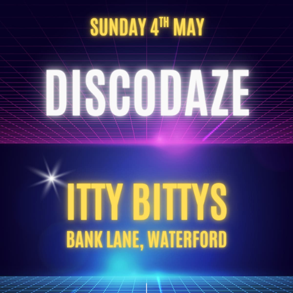 DiscoDaze - Live @ Itty Bittys, Waterford, 04.05.25 - DiscoDaze cover