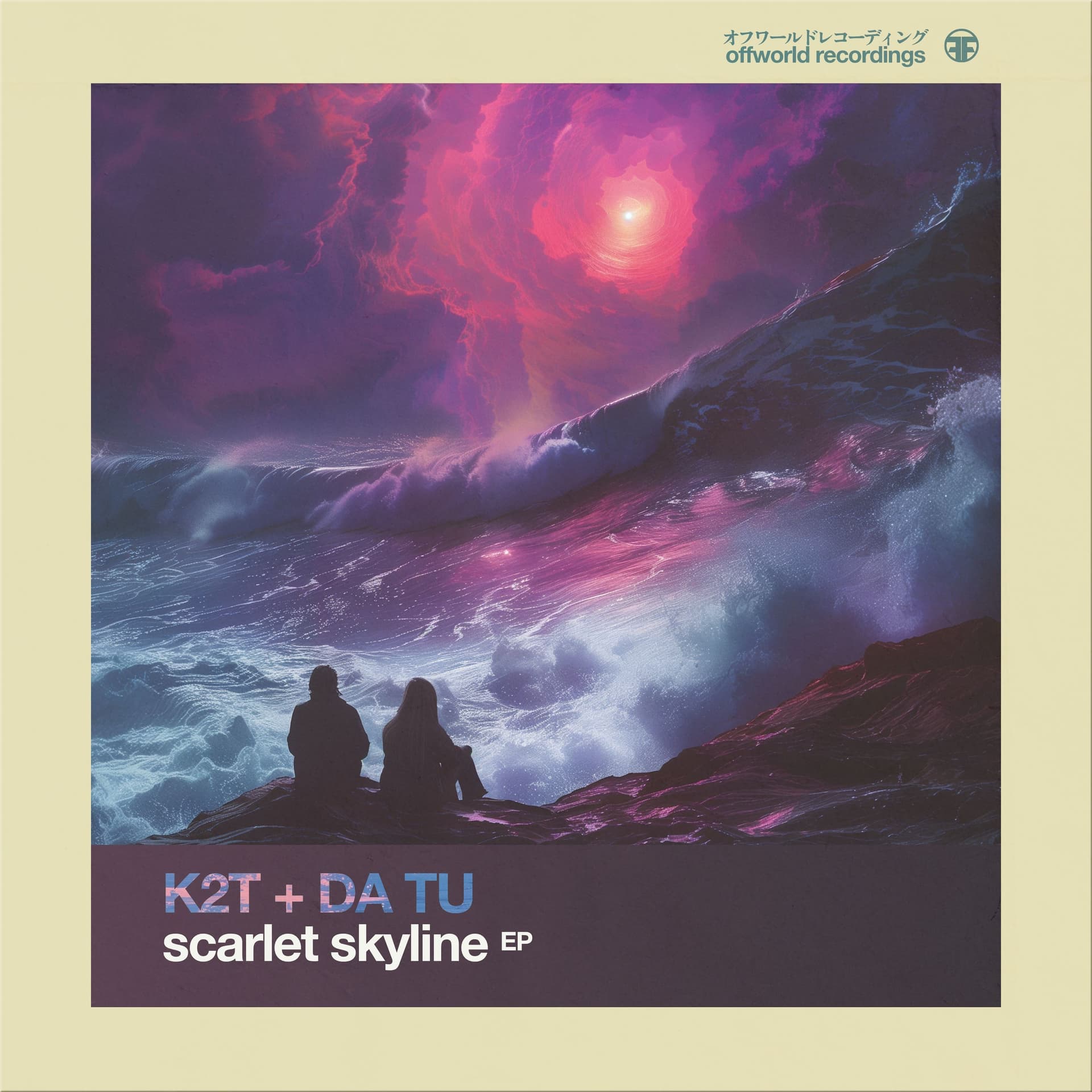 K2T & DA TU - Scarlet Skyline (Offworld130) - Offworldrecordings cover