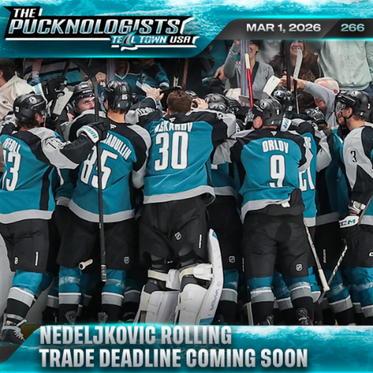 Nedeljkovic Rolling, Trade Deadline Coming Soon - The Pucknologists 266 - Teal Town USA cover