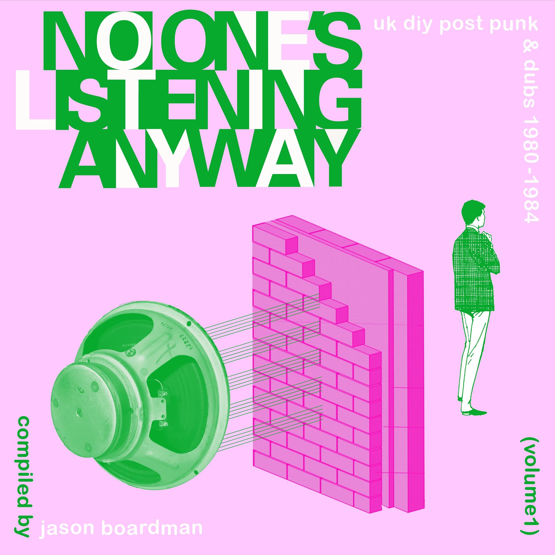 No-Ones Listening Anyway - UK DIY Post Punk & Dubs 1980-84 (Vol 1) Compiled By Jason Boardman — Caroline True Records cover