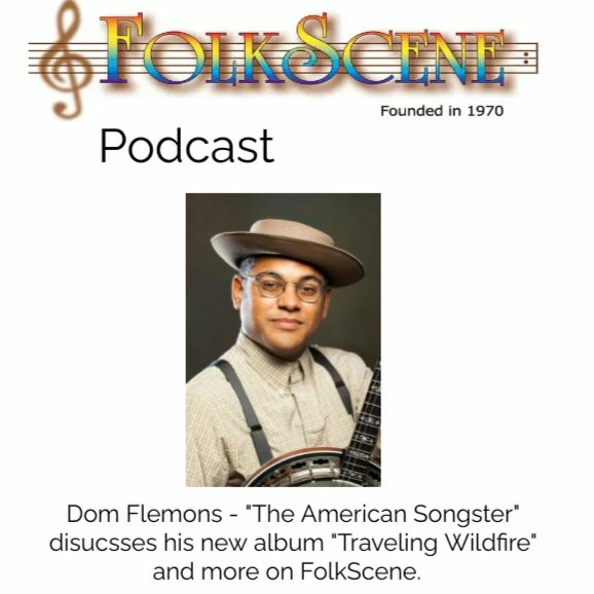 Dom Flemons Guesting On FolkScene. Recorded 3-3-23 - Folkscene Radio Show cover