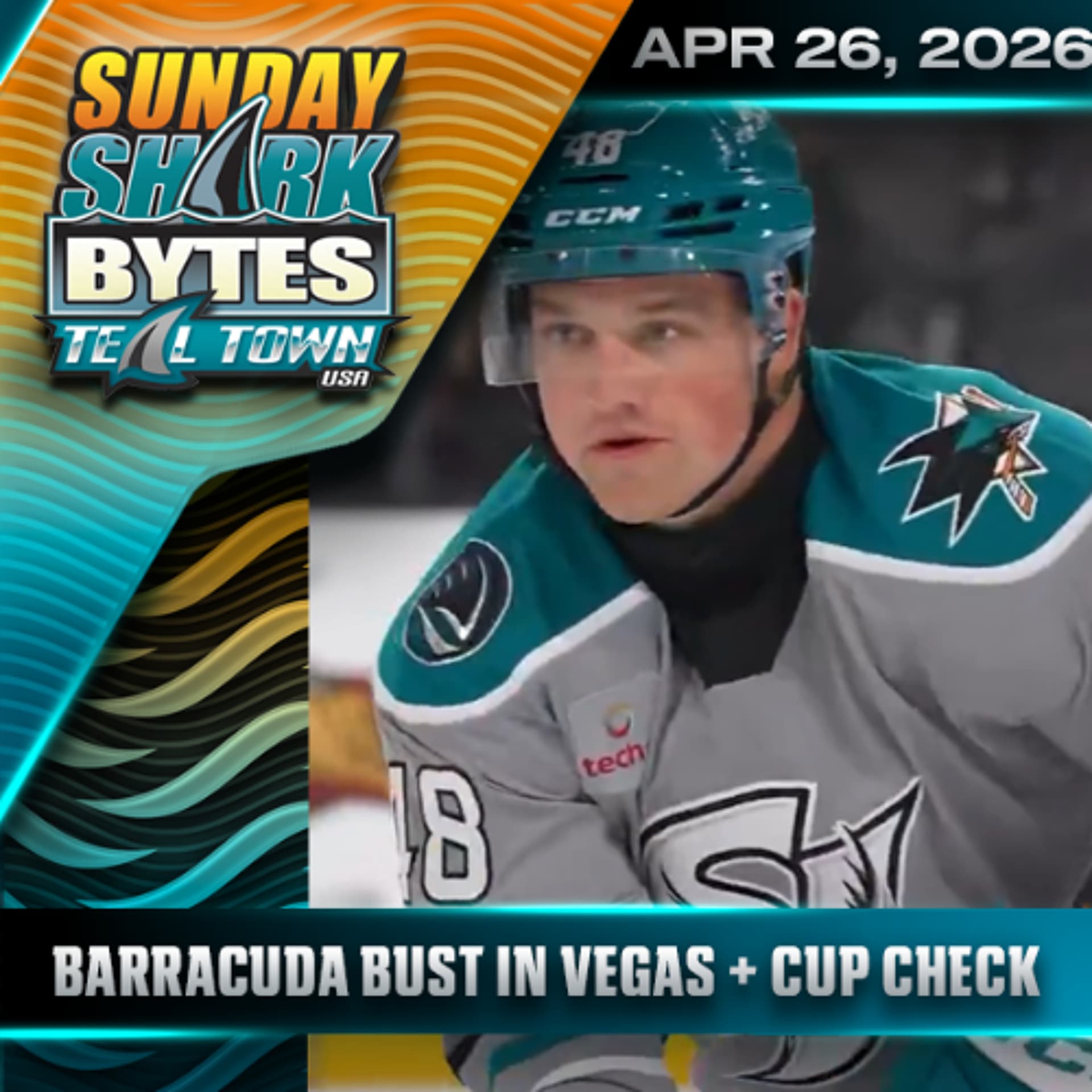 Barracuda Bust in Vegas + Cup Check - 4/26/2026 - Sunday Shark Bytes on Teal Town USA - Teal Town USA cover