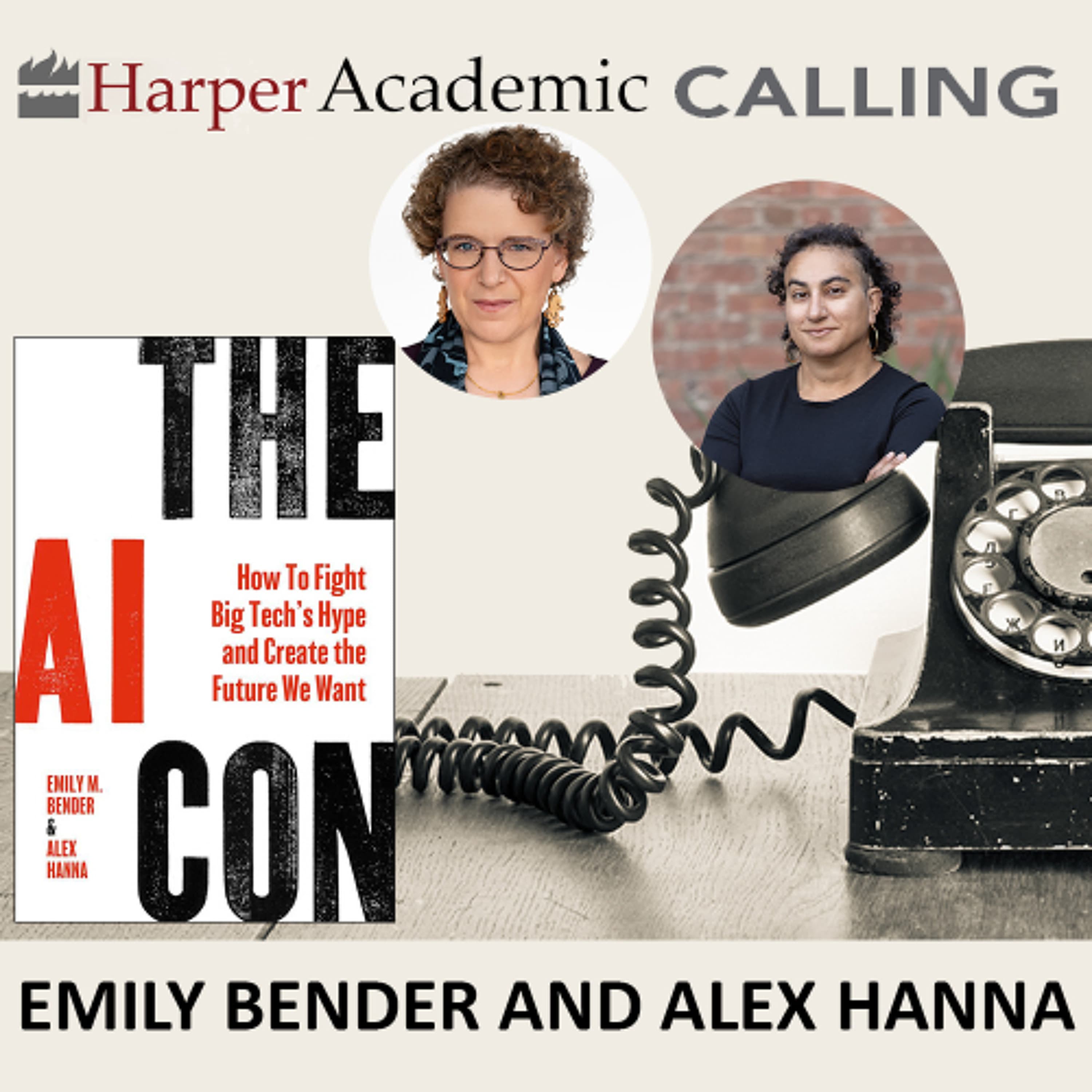 Emily Bender and Alex Hanna - HarperAcademic Calling cover