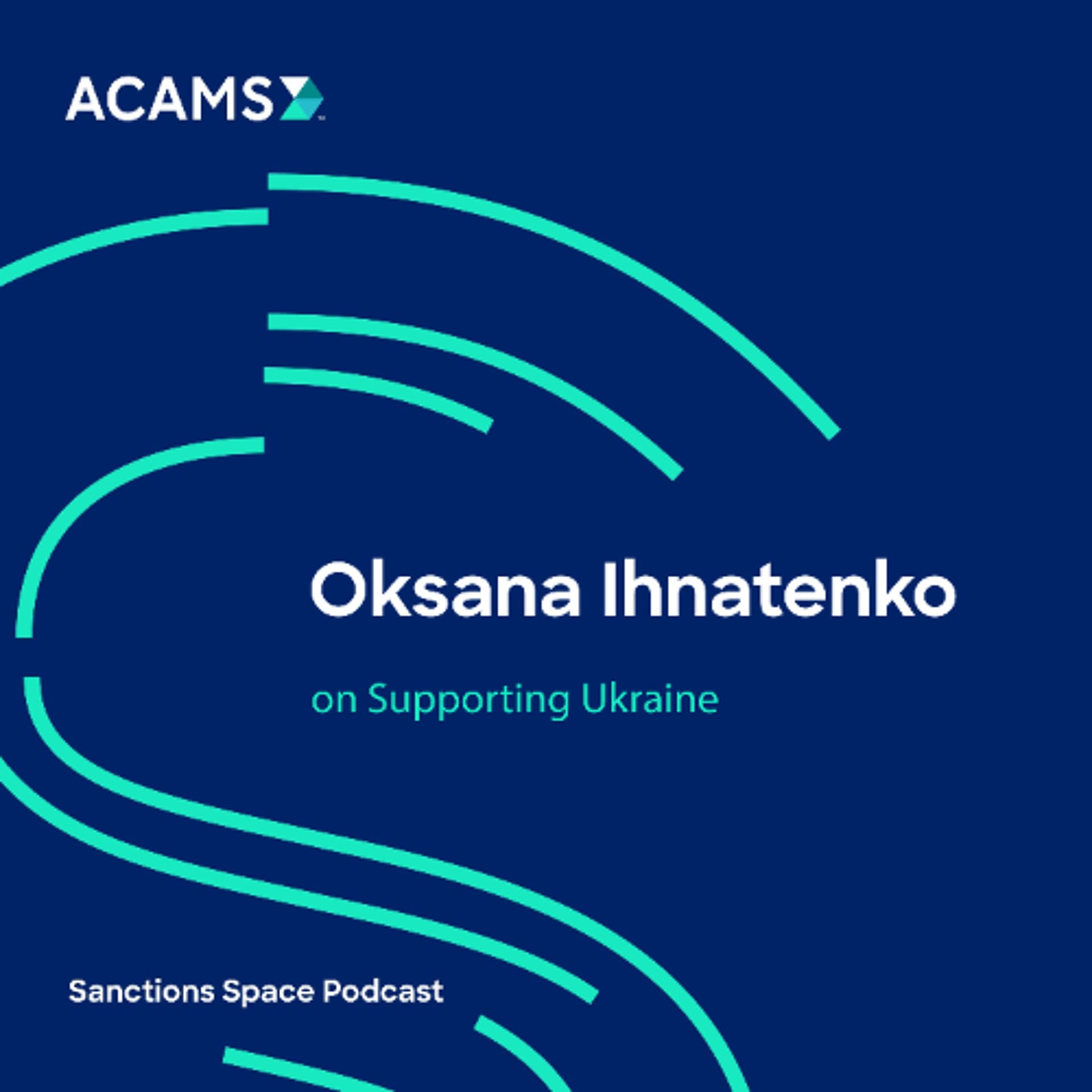 Oksana Ihnatenko on Supporting Ukraine - Sanctions Space cover