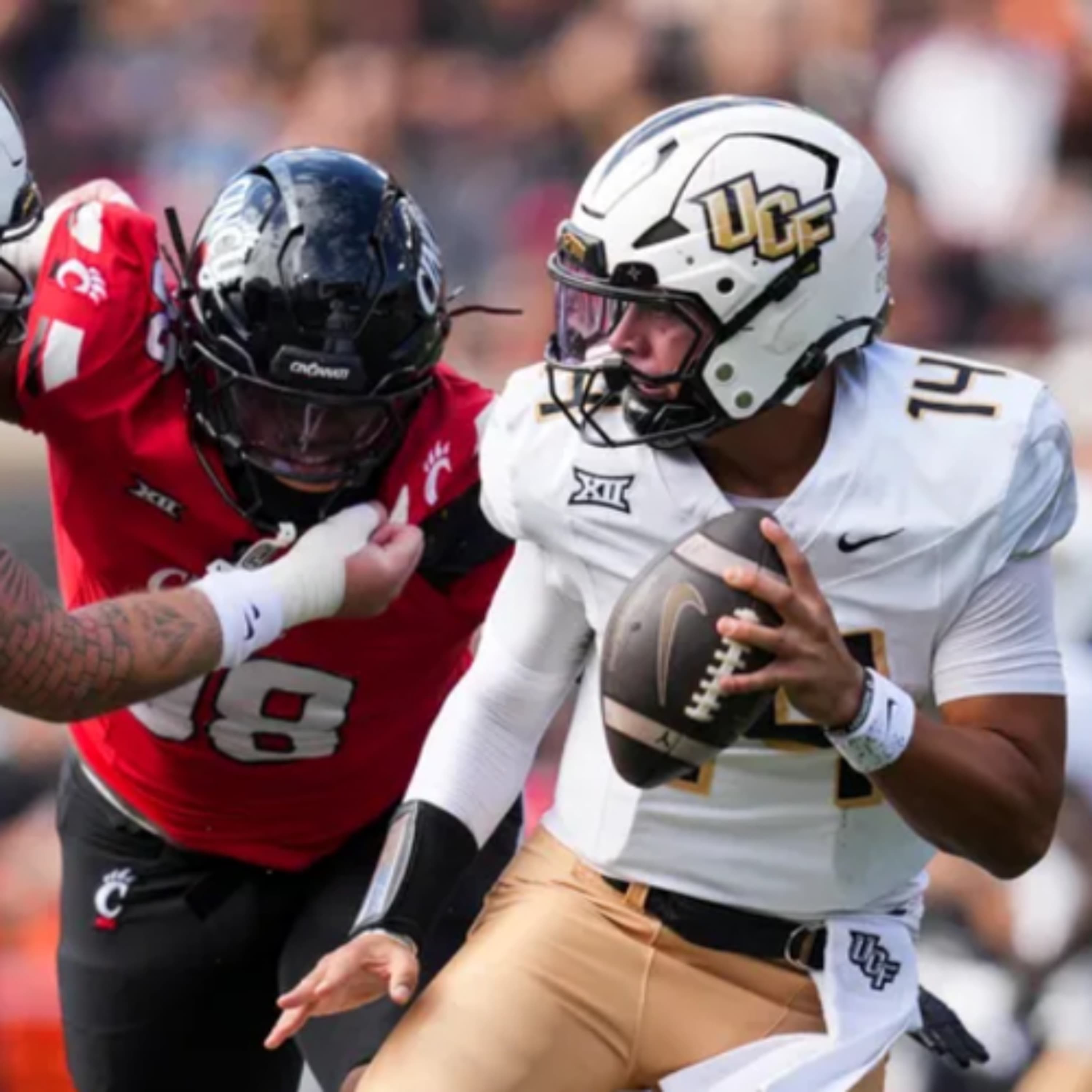 Cincy, QB/Offense & Solid D, Homecoming preview, Bowl game??, James Franklin fired & more! - One Knight Stand UCF Podcast cover