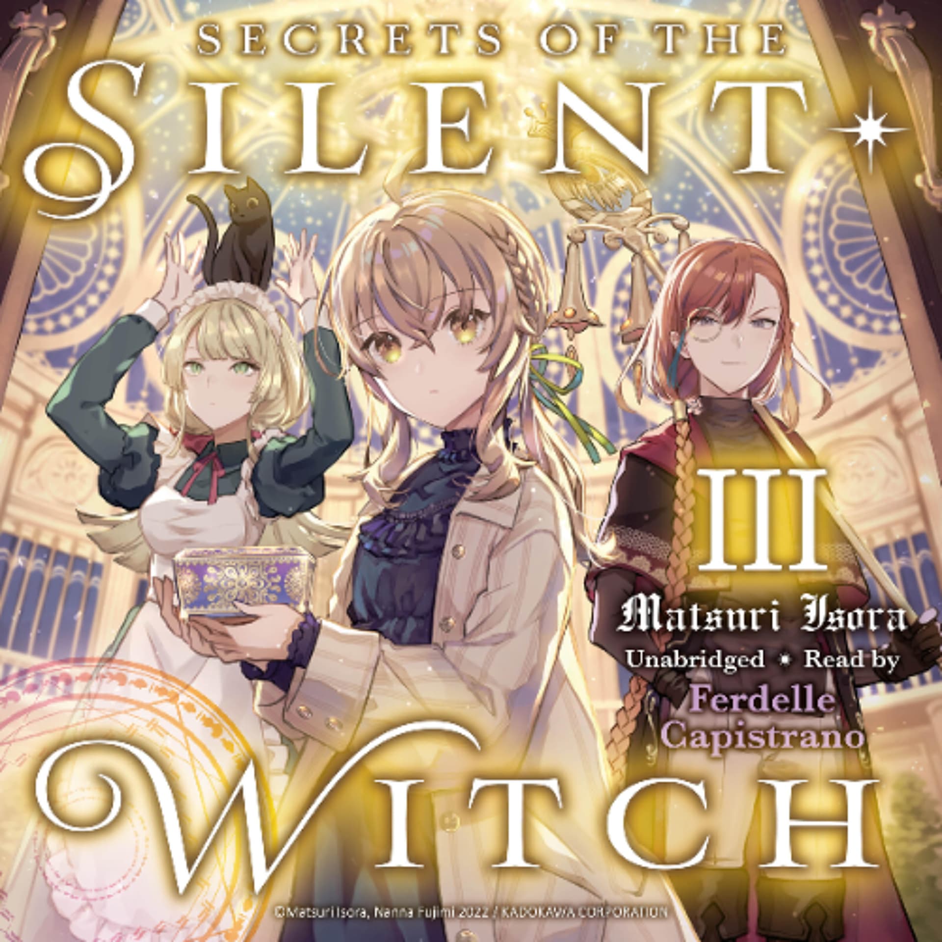 Secrets of the Silent Witch, Vol. 3 by Matsuri Isora Read by Ferdelle Capistrano — Book Friends Forever cover