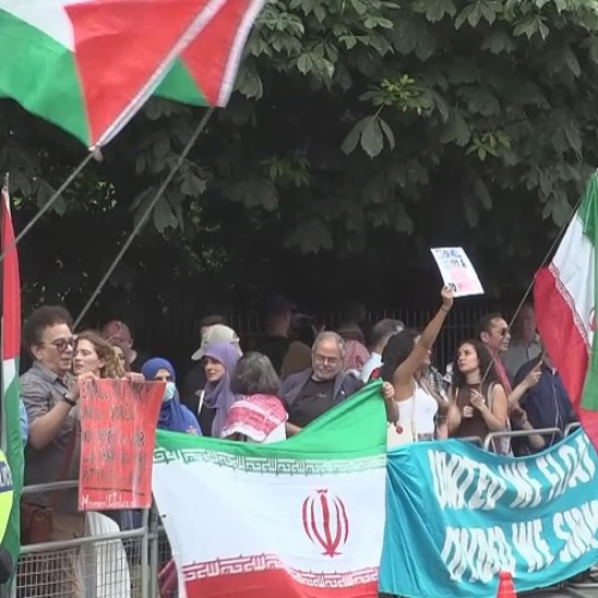 Iranian regime-change troops play their part on the streets of London - Proletarian Radio cover