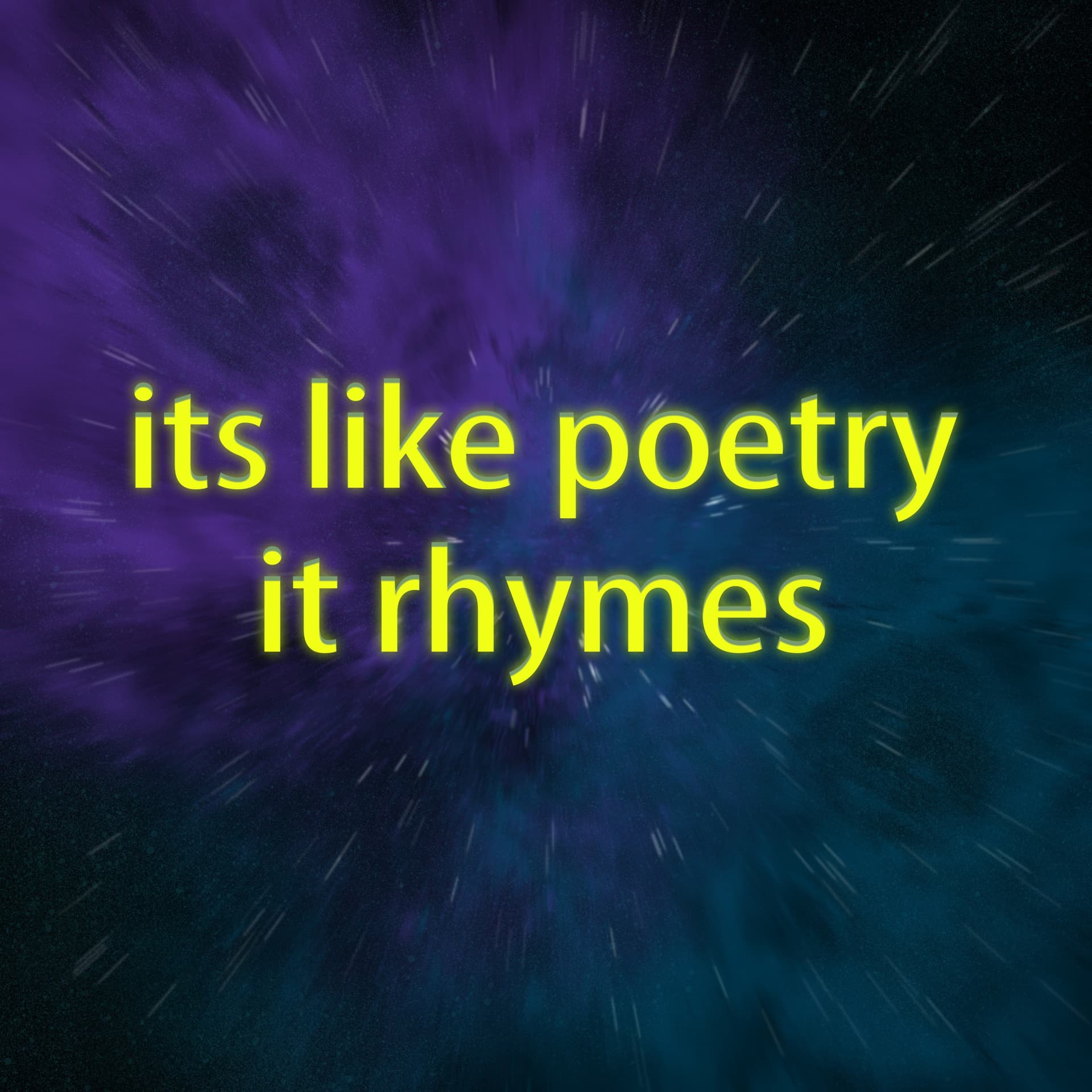 It's Like Poetry. It Rhymes cover