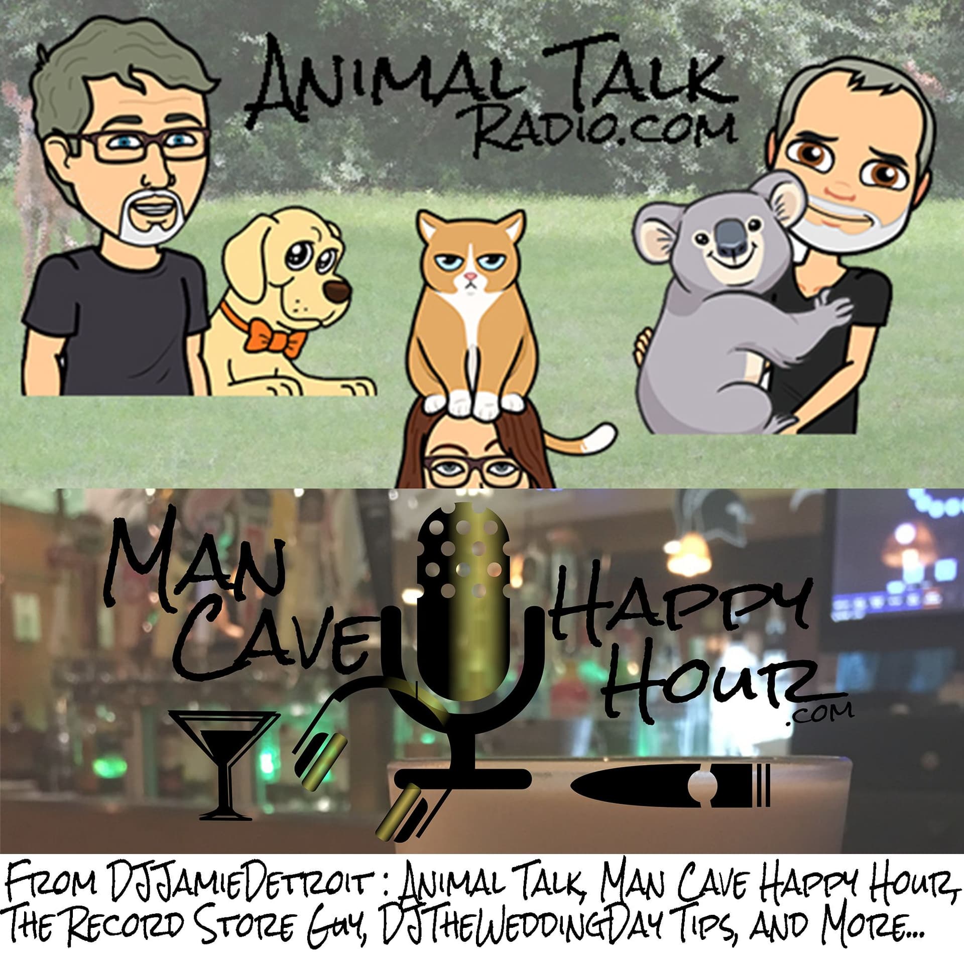 Animal Talk/ManCaveHappyHour cover
