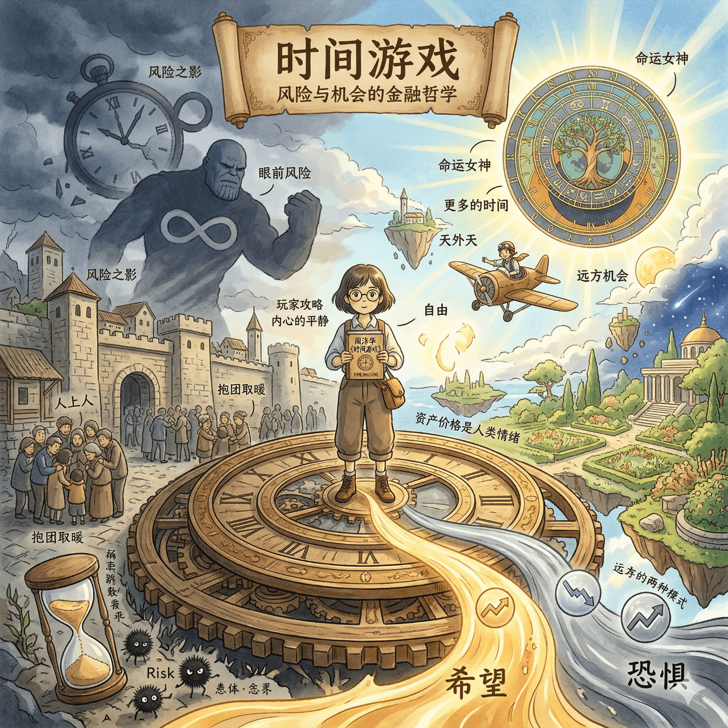 周洛华《时间游戏》：风险与机会的金融哲学 - NoteBookLM的自我思考 cover