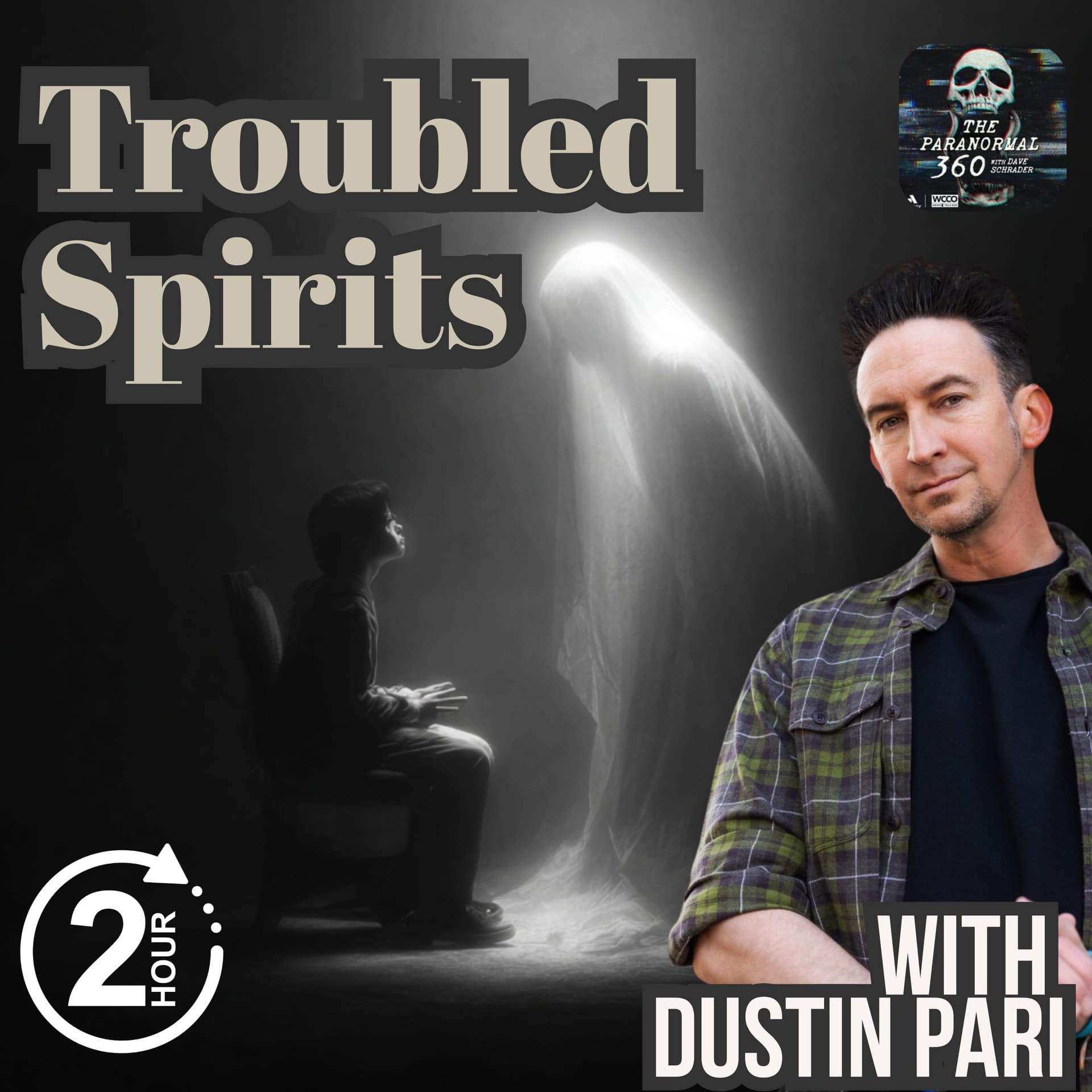 Troubled Spirits with guest Dustin Pari - Paranormal 360 cover