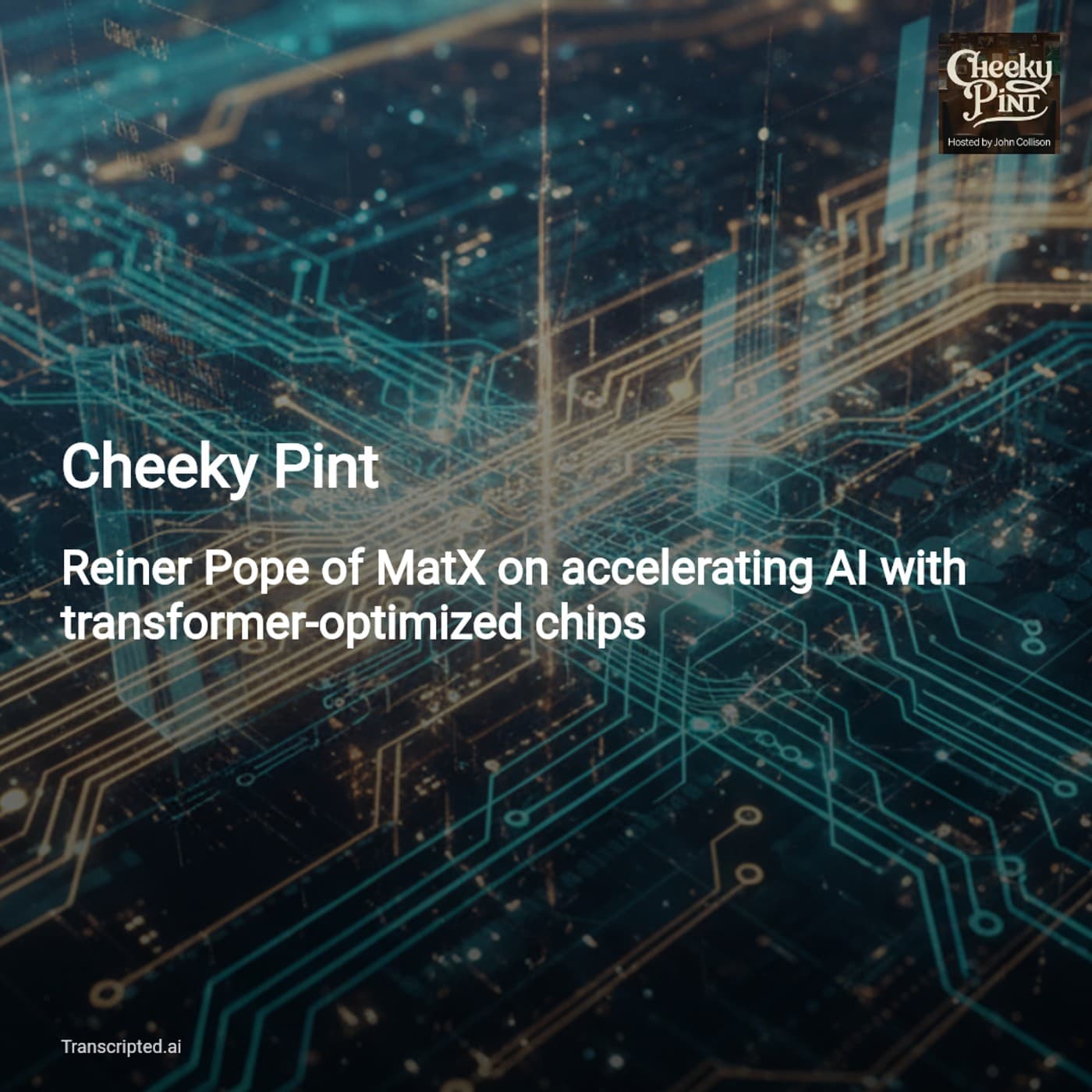 How Transformer-Optimized Chips Unlock Faster AI — Cheeky Pint - AI Podcast Summaries from Transcripted.ai (VIDEO) cover