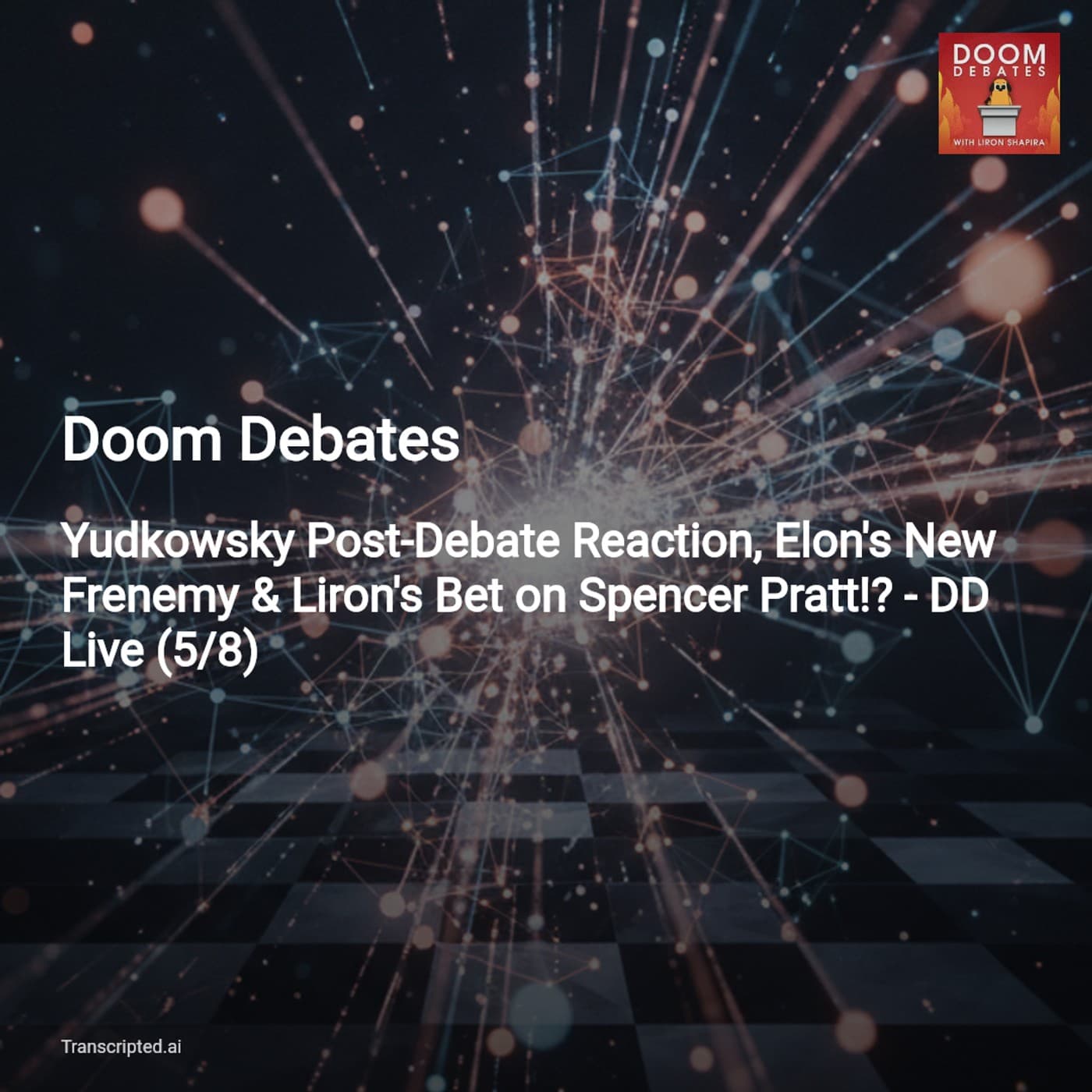 Yudkowsky Fallout & XAI Moves — Doom Debates (Condensed) — AI Podcast Summaries from Transcripted.ai (VIDEO) cover