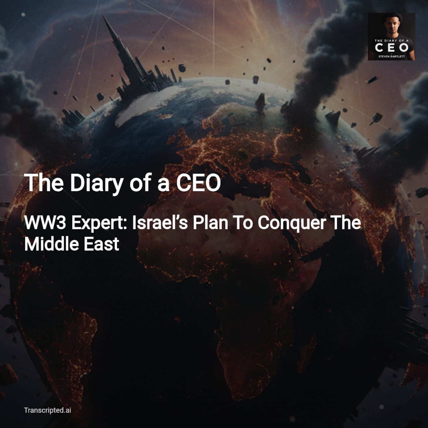 WW3 Expert: Iran, Dollar Power & Digital Control — The Diary of a CEO (Condensed) — AI Podcast Summaries from Transcripted.ai (VIDEO) cover