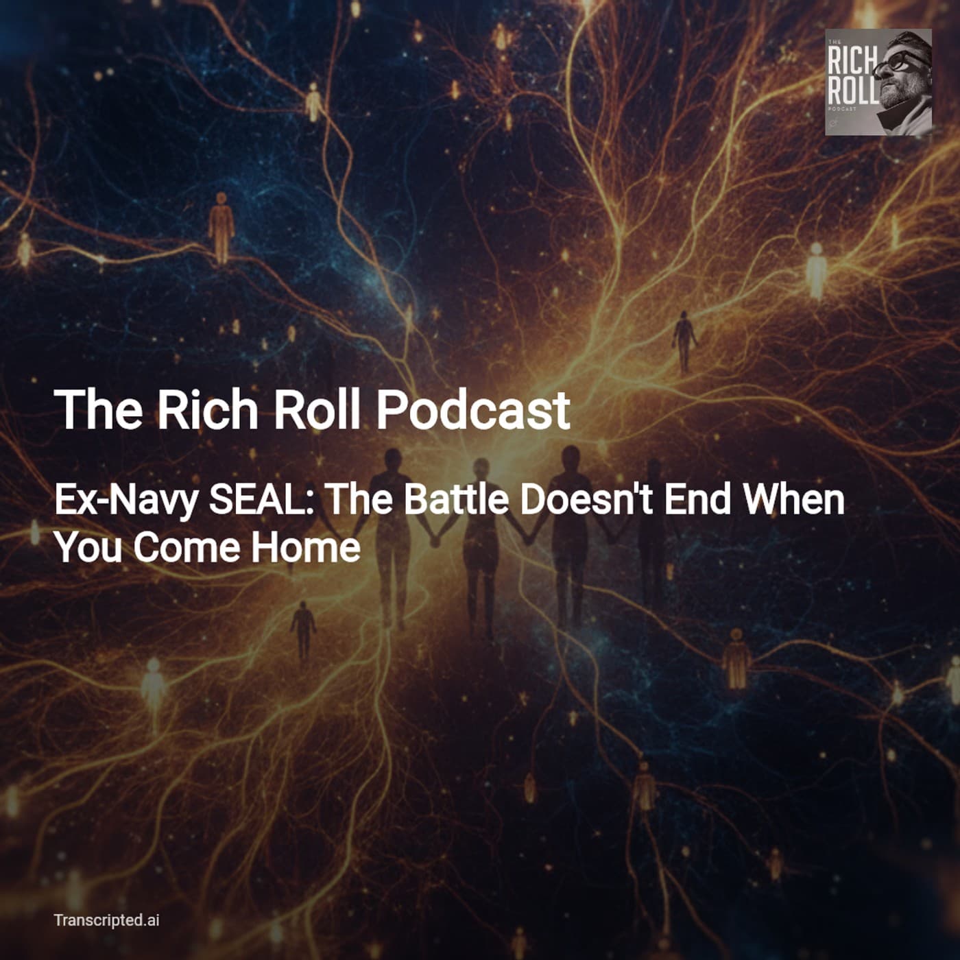 Healing After Combat — The Rich Roll Podcast: Marcus & Amber Capone on PTSD, Ibogaine & Reform - AI Podcast Summaries from Transcripted.ai (VIDEO) cover