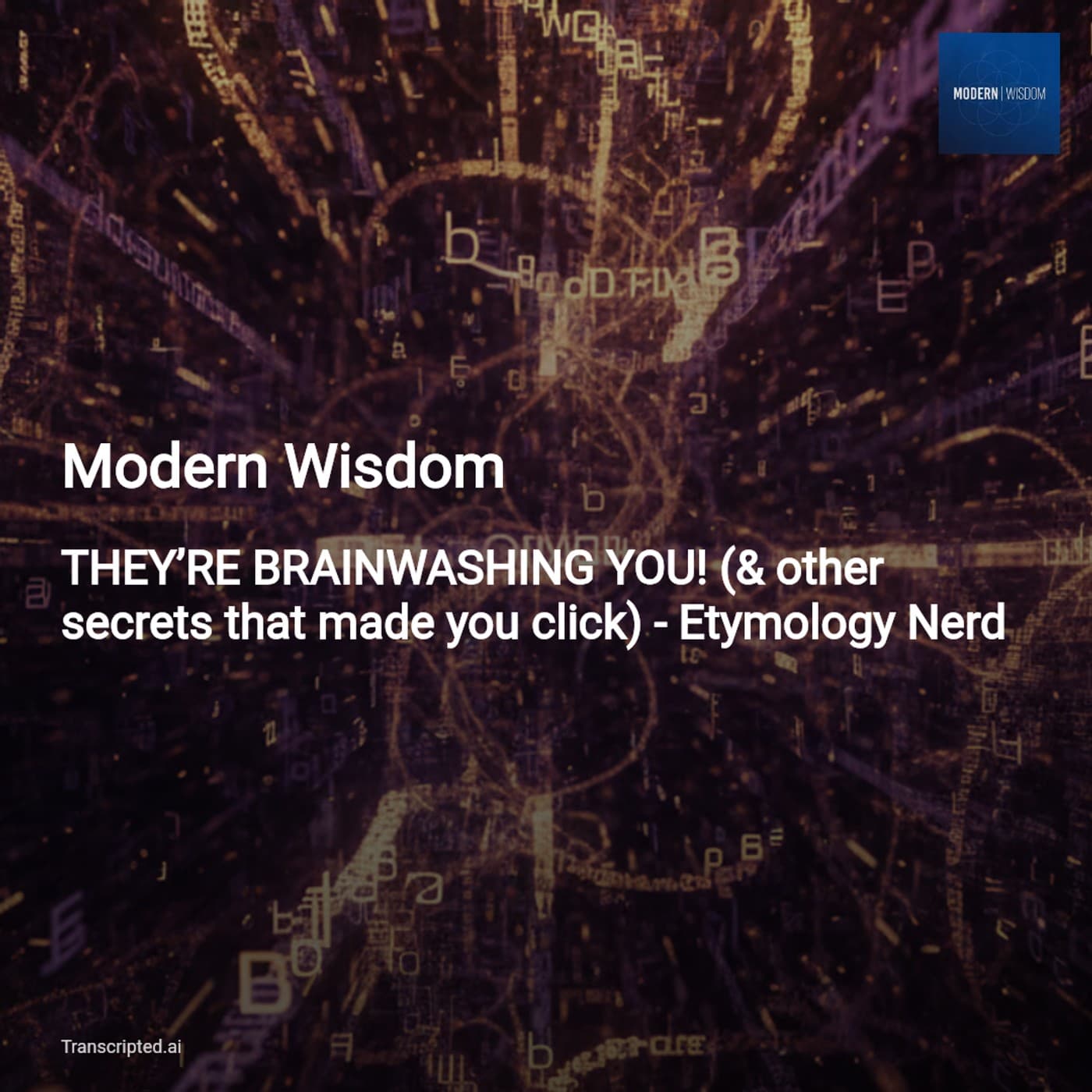 How Algorithms Rewrote Our Language — Modern Wisdom (Condensed) - AI Podcast Summaries from Transcripted.ai (VIDEO) cover