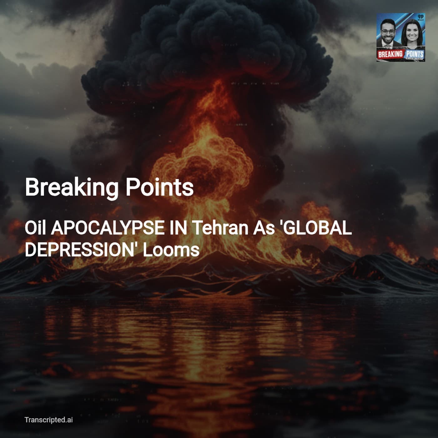 Oil Apocalypse in Tehran — Breaking Points: How a Strait of Hormuz Shock Could Send Oil to $200 — AI Podcast Summaries from Transcripted.ai (VIDEO) cover