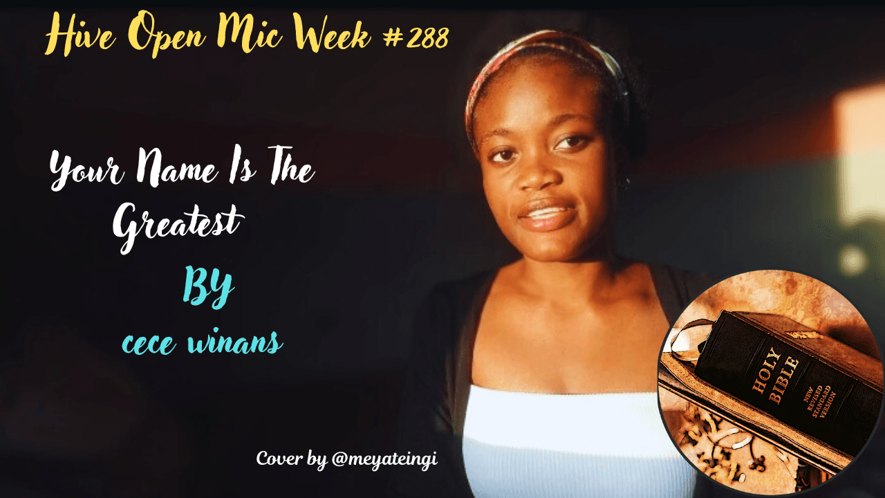 Hive Open Mic Wk #288 Holy Forever by Cece Winans cover - meyateingi 3Speak Podcast cover
