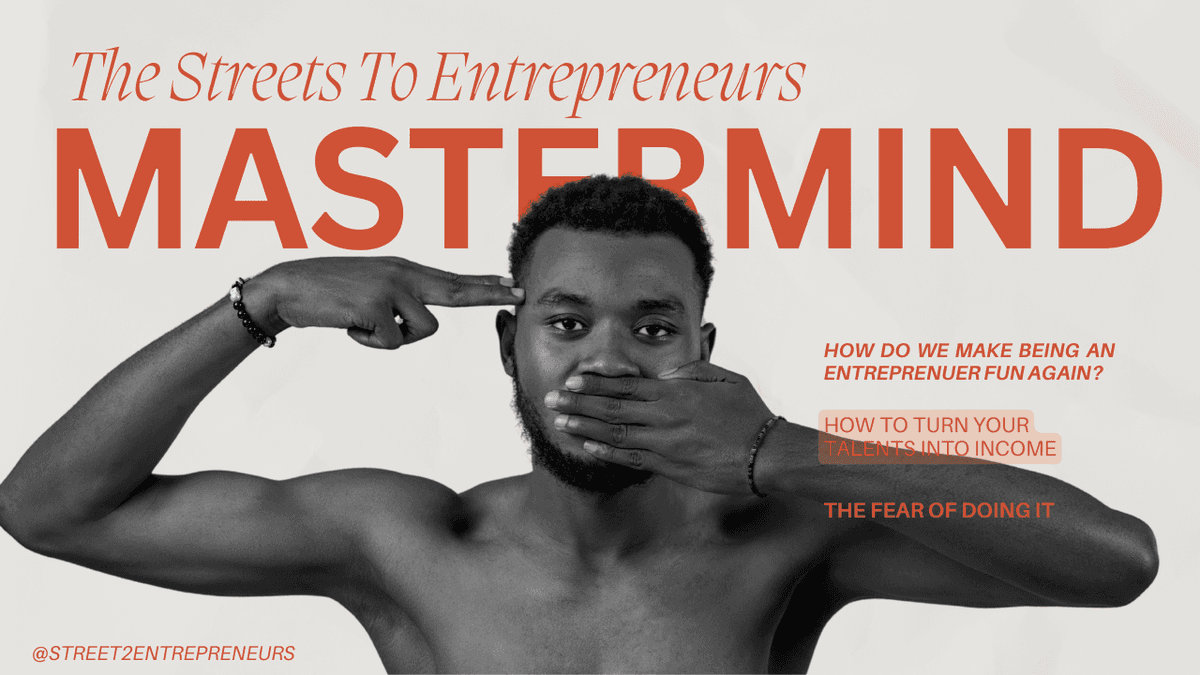 The Streets to Entrepreneur | How to make money from your talents| Streaming on twitch/Kick - The Streets To Entrepreneurs  cover