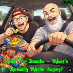 Episode 207: Road Trip Snacks-What’s actually worth buying? - K J and A Podcast cover