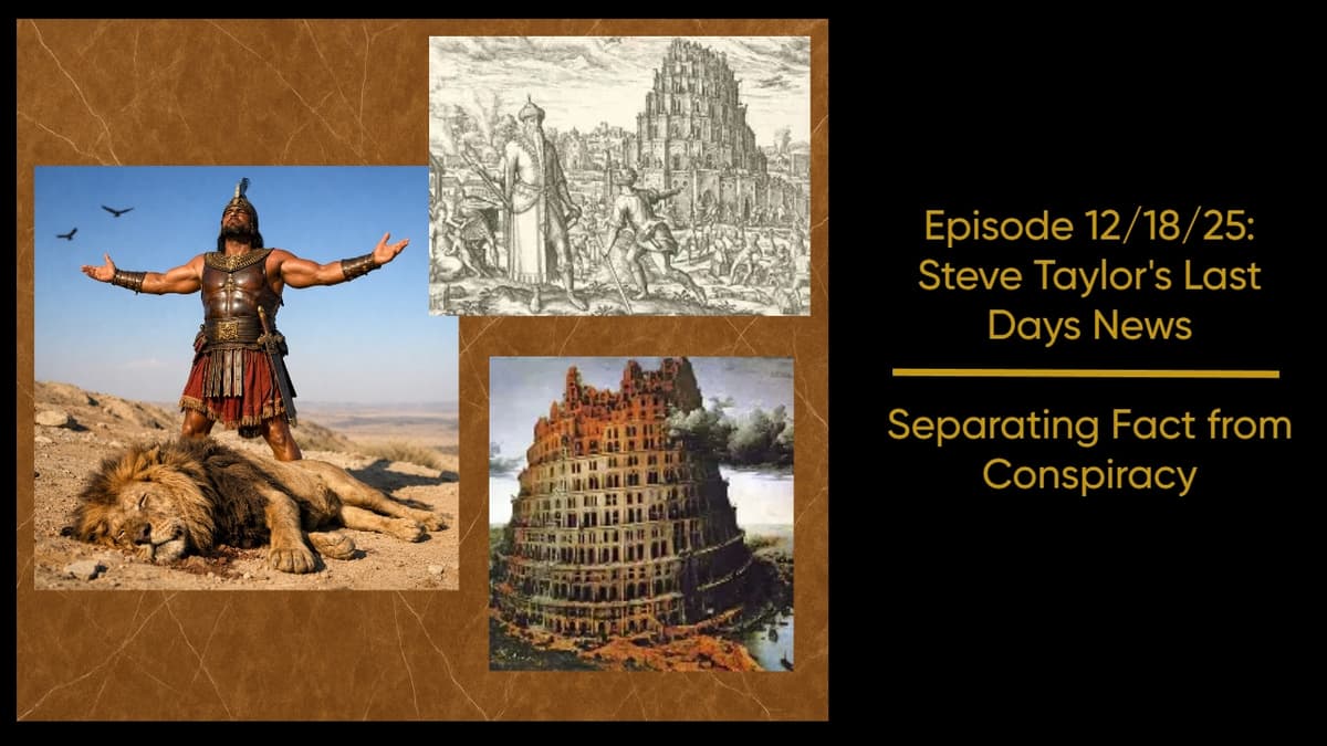 Episode 12/18/25; Steve Taylor’s Last Days News – Separating Fact from Conspiracy - Last Days News cover