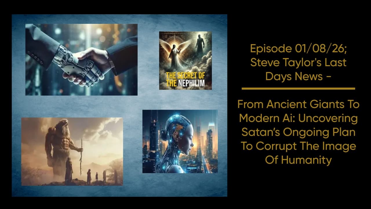 Episode 01/08/26; Steve Taylor’s Last Days News – From Ancient Giants to Modern AI: Uncovering Satan’s Ongoing Plan to Corrupt the Image of Humanity - Last Days News cover