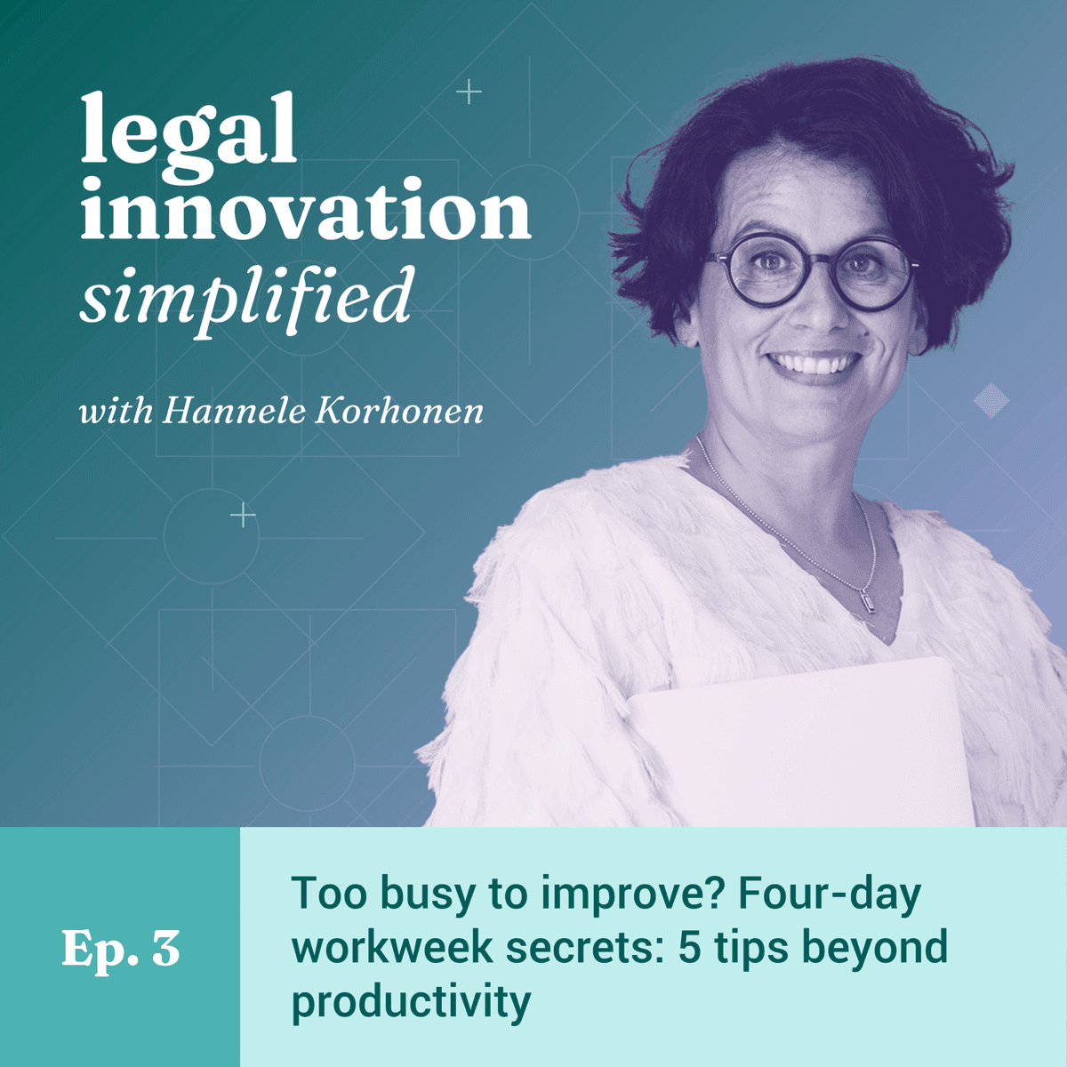 Too Busy To Improve? Four-Day Workweek Secrets: 5 Tips Beyond Productivity [Ep. 3] - Legal Innovation Simplified cover