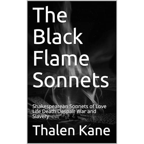 The Black Flame Sonnets by Thalen Kane — Enjoy Into A Life-Enhancing Full Audiobook On A Rainy Day. cover