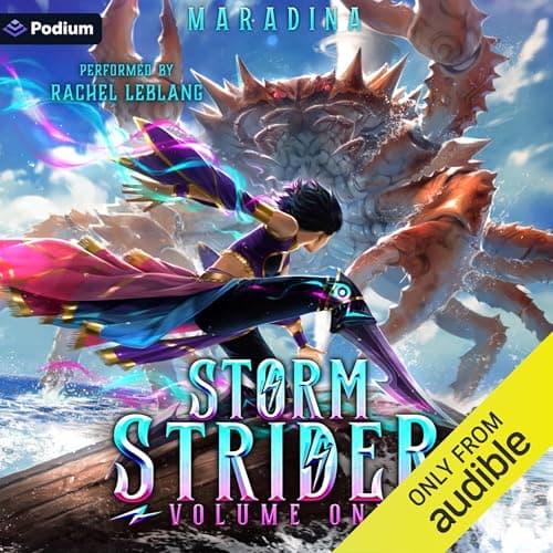 Storm Strider by Maradina - Fuel Your Mind With A Full Audiobook That Is Simply Next-Level. cover